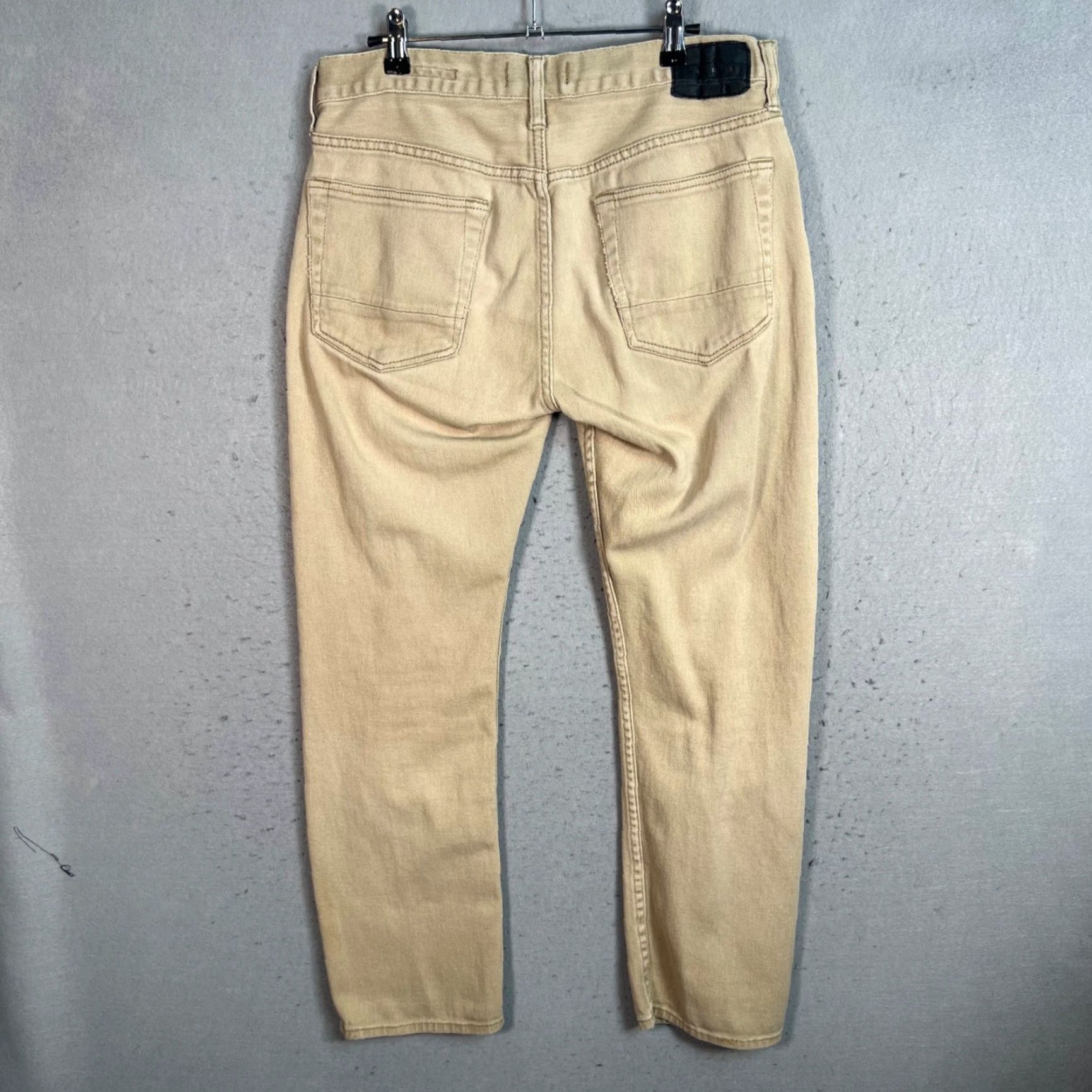 Pacsun VINTAGE PacSun Mens Jeans 32 x 30 Slim Fit Denim Beige Cotton Spandex Blend Men Size 32 Inseam 28 Slimming Tapered Shirt? Size US 32 / EU 48 - 2 Thumbnail