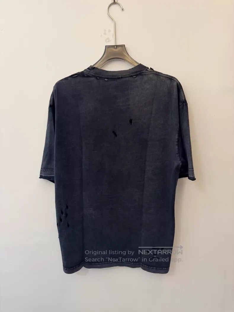 Balenciaga Balenciaga Distressed Washed Retro Loose Round Neck Short Size US XS / EU 42 / 0 - 3 Thumbnail
