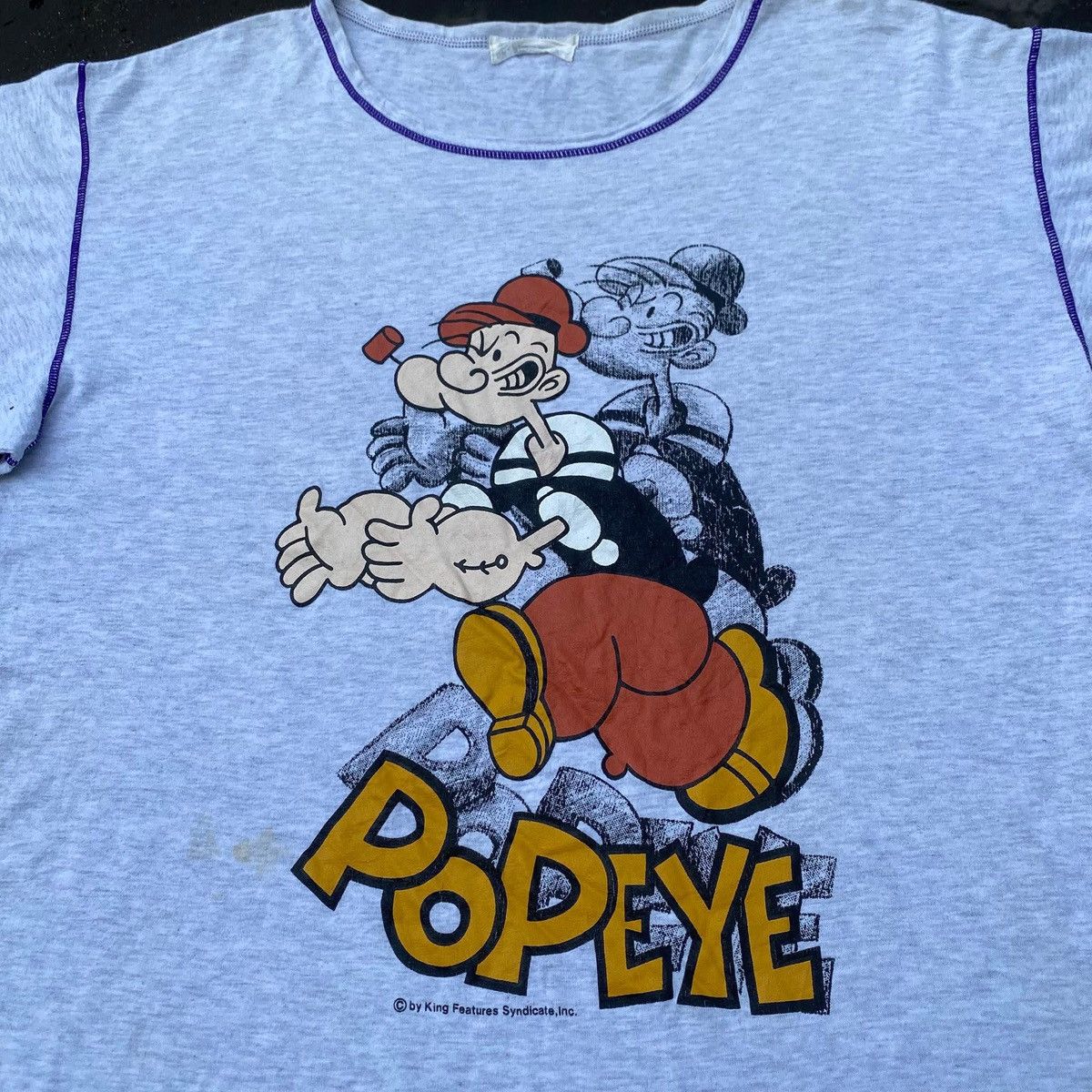 Vintage RARE ‼️ Popeye Size US M / EU 48-50 / 2 - 2 Thumbnail
