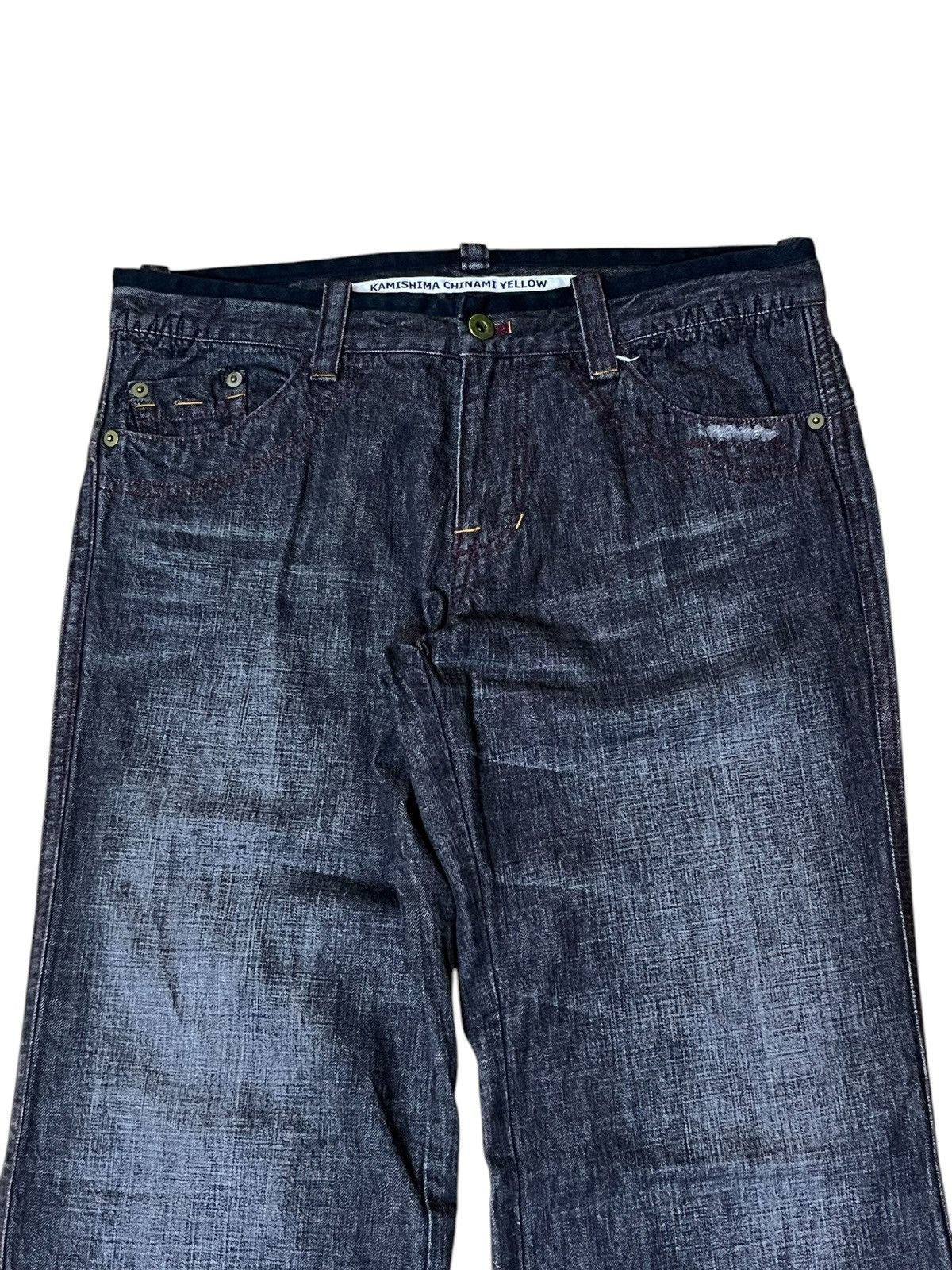 Japanese Brand JAPANESE BRAND KAMISHIMA CHINAMI YELLOW FLARED JEANS Size US 32 / EU 48 - 4 Thumbnail