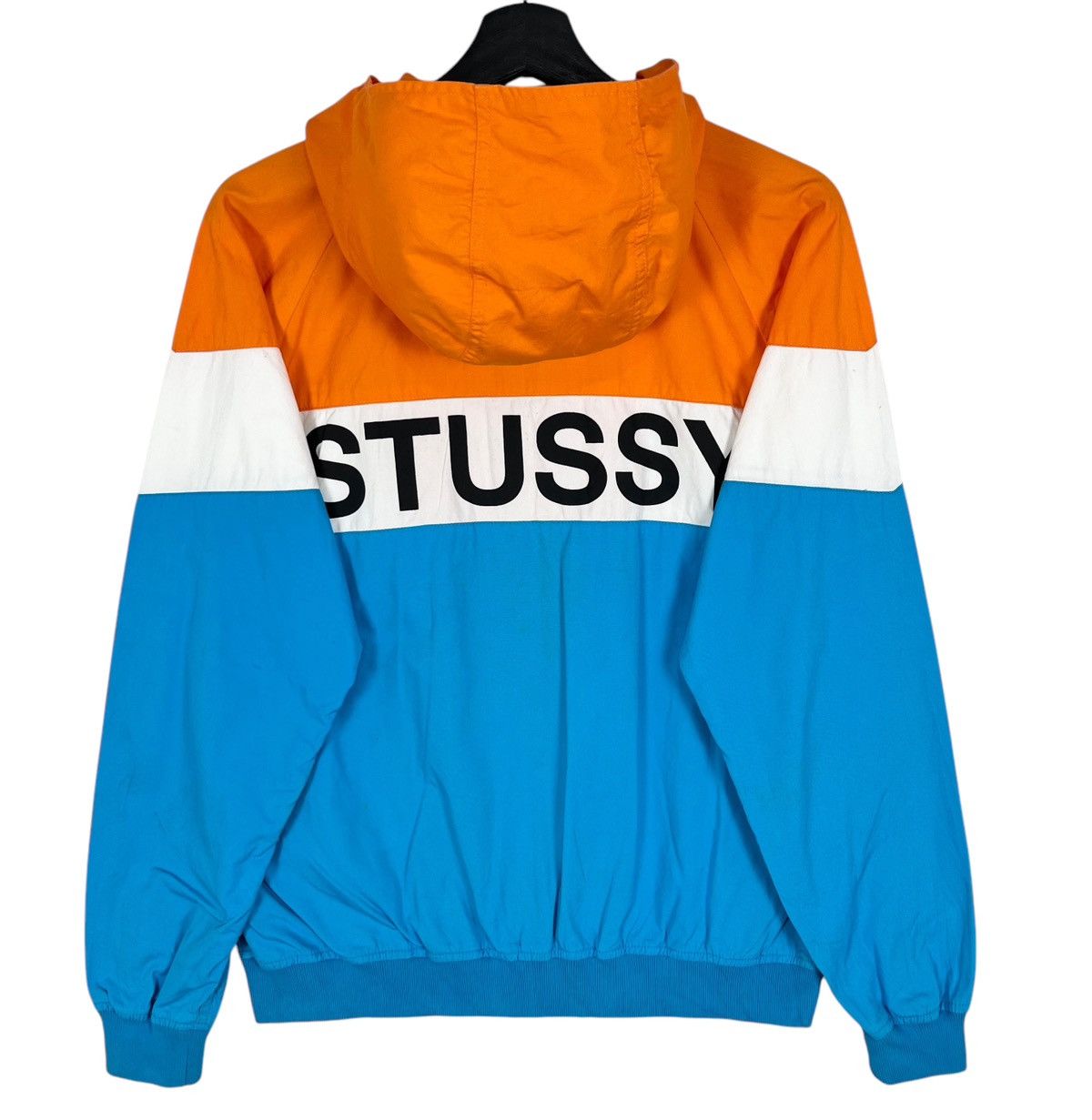 Stussy Stussy Colorblock Zipper Hoodie Jacket Spell Out Logo Size US S / EU 44-46 / 1 - 2 Thumbnail