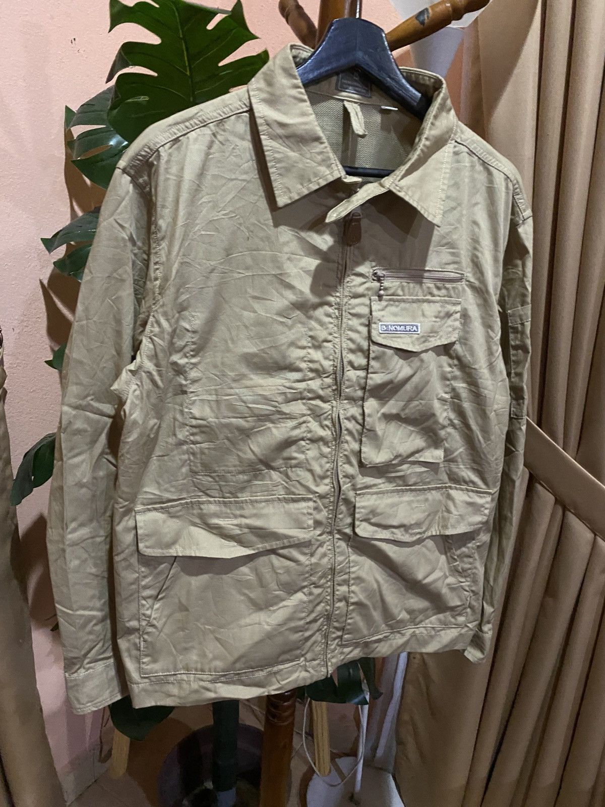 Japanese Brand Vintage Nomura Light Beige Utility Jacket Workwear Japan Size US M / EU 48-50 / 2 - 5 Thumbnail