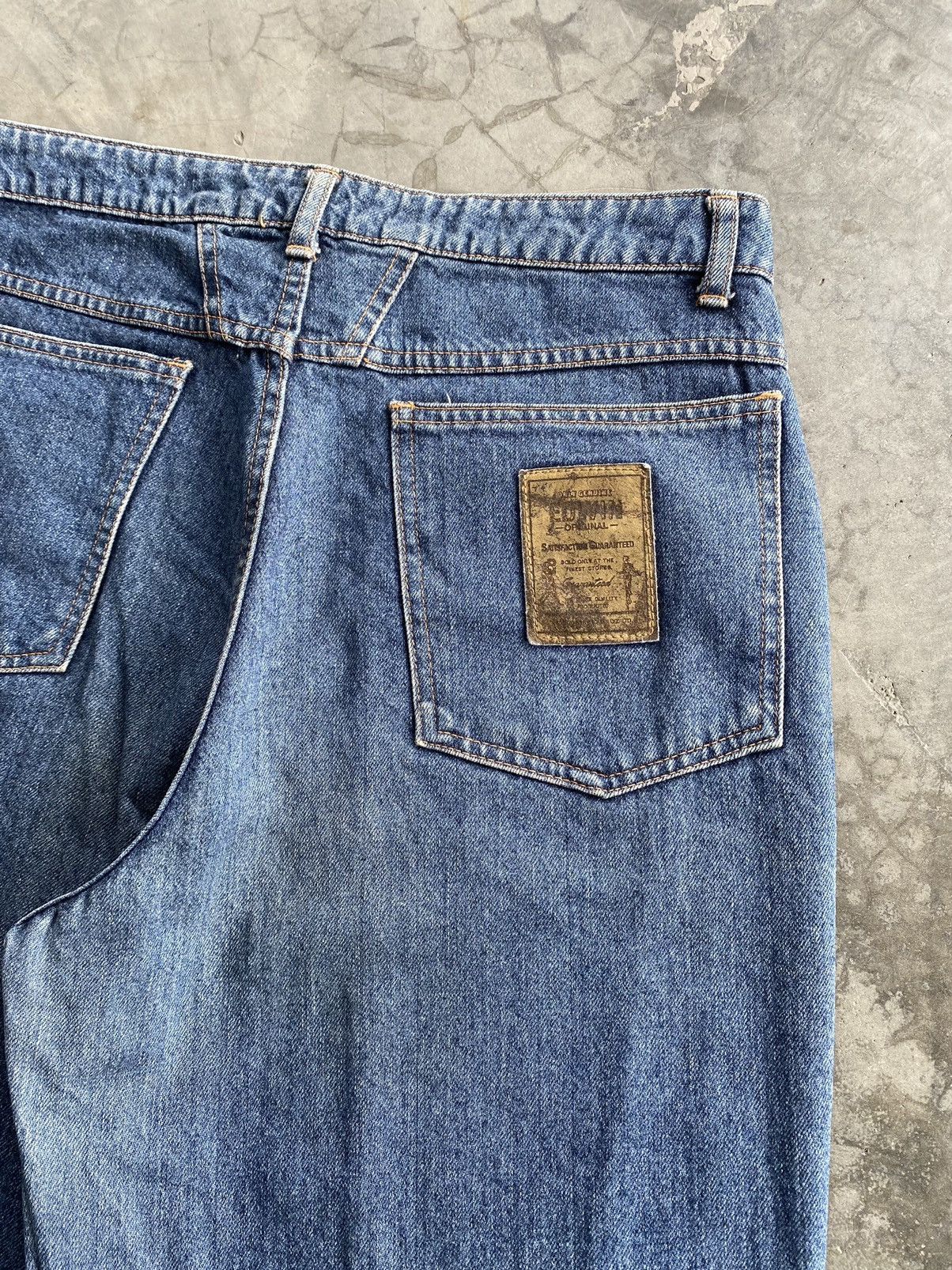 Edwin × Japanese Brand Baggy Jeans Vintage Edwin Ballon Blue Distressed Size US 32 / EU 48 - 13 Thumbnail
