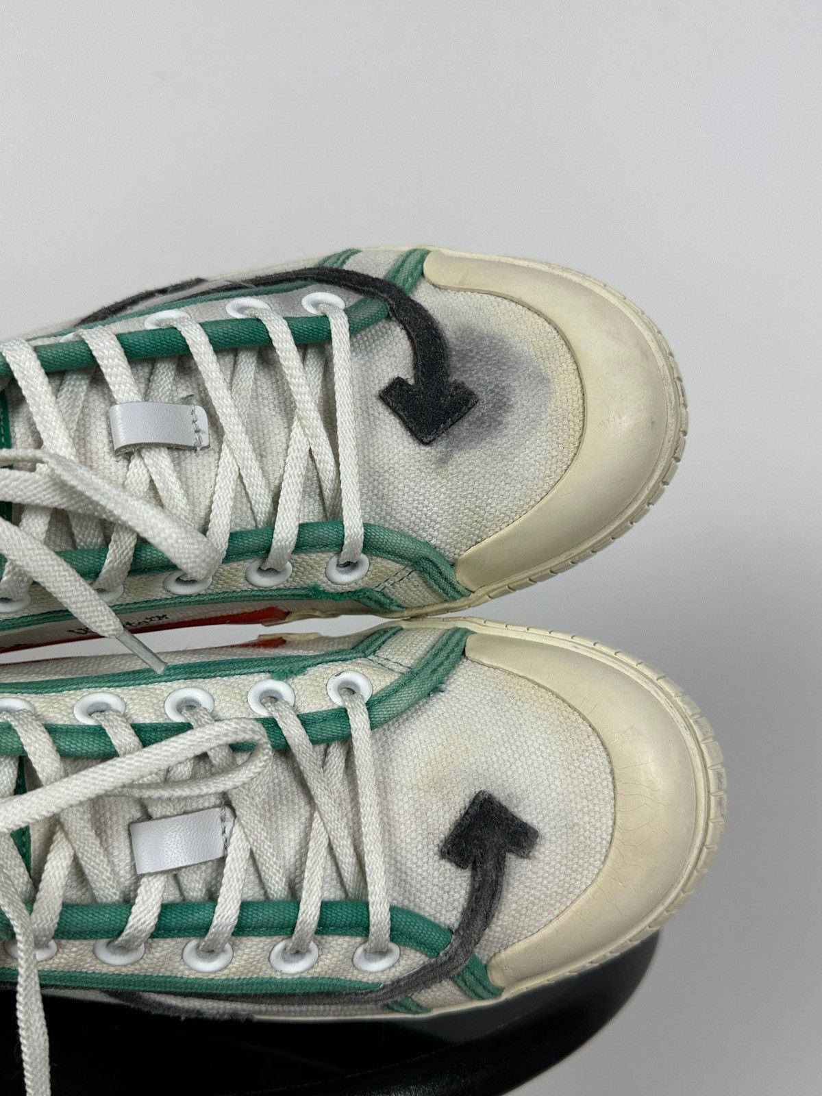 Off-White Off-White Vulcanized Virgil Abloh Low Top Sneakers Size US 9 / EU 42 - 20 Thumbnail