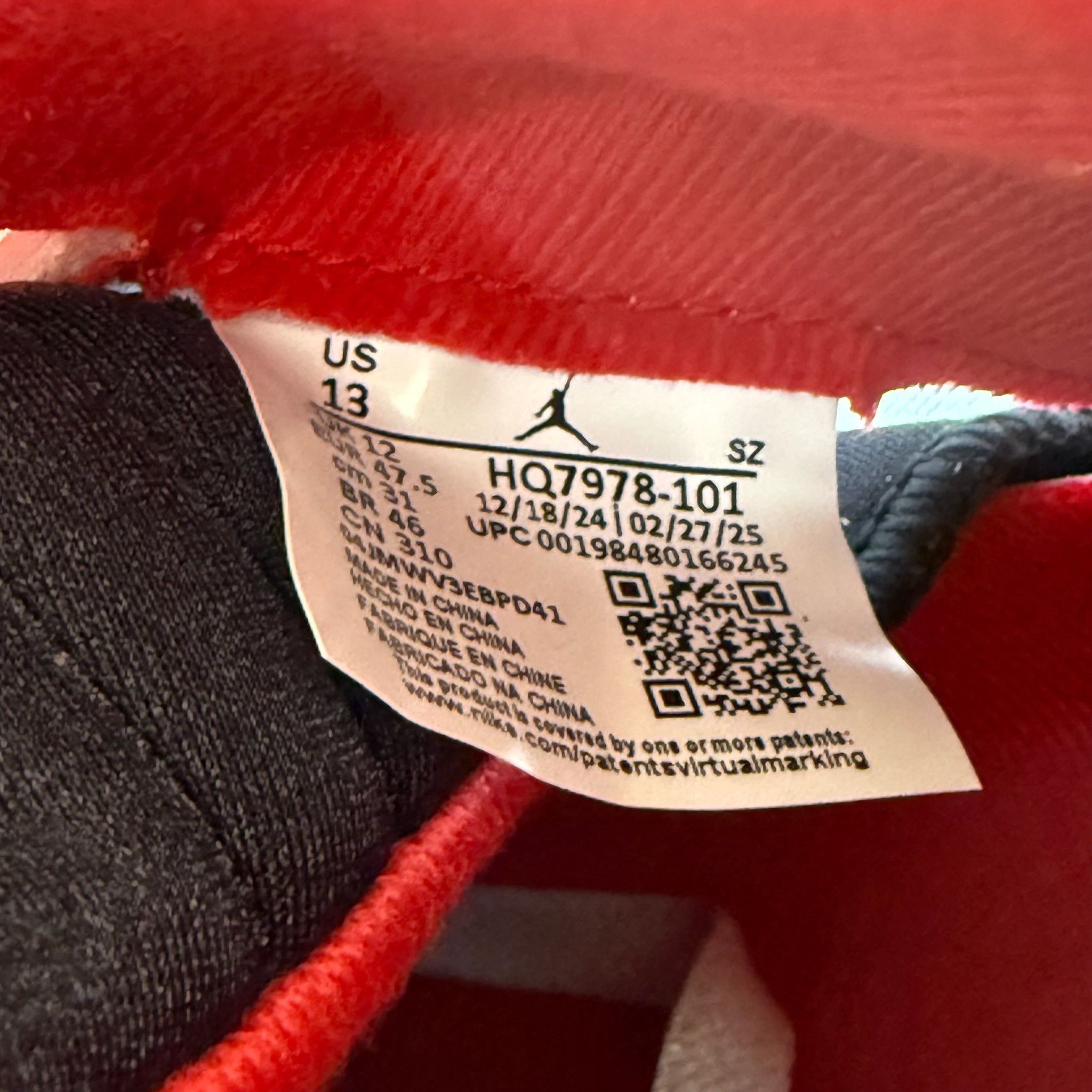 Jordan Brand Size 13 - Jordan 5 Retro 'Fire Red' 2025 - HQ7978-101 Size US 13 / EU 46 - 7 Thumbnail