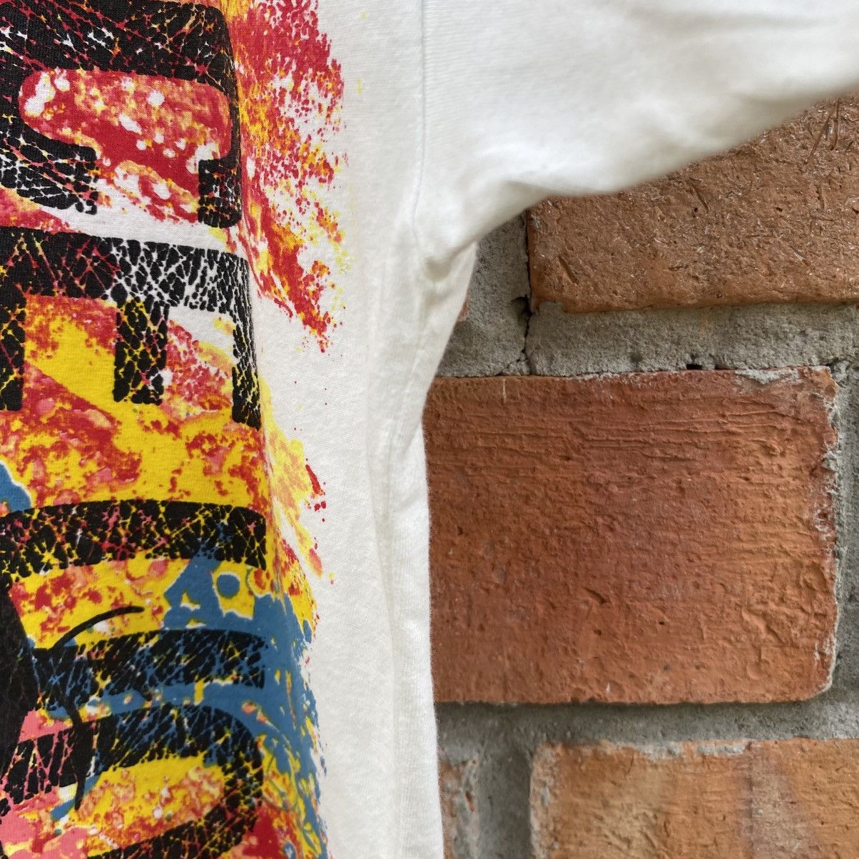 Yoshiyuki Konishi Ficce White Tee with Color Splash Print Size US M / EU 48-50 / 2 - 6 Thumbnail