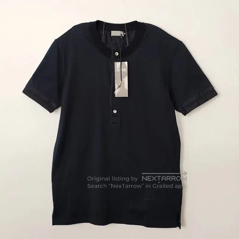 Dior Dior Men's Navy Cotton Polo Shirt . Size US XS / EU 42 / 0 - 1 Thumbnail