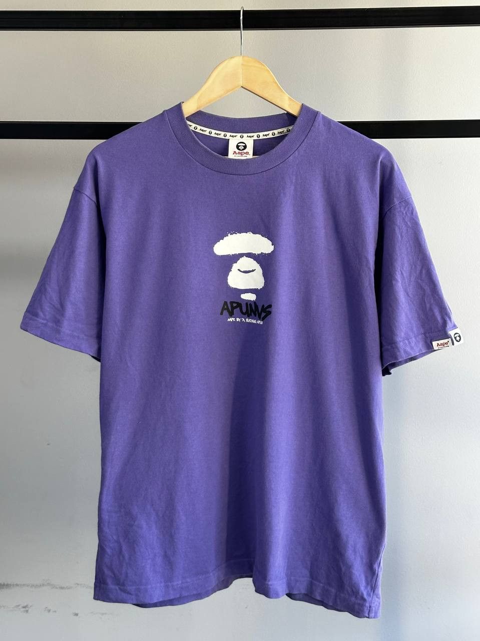 Aape Aape By Bathing Ape Purple Big Logo T-Shirt Size US M / EU 48-50 / 2 - 3 Thumbnail