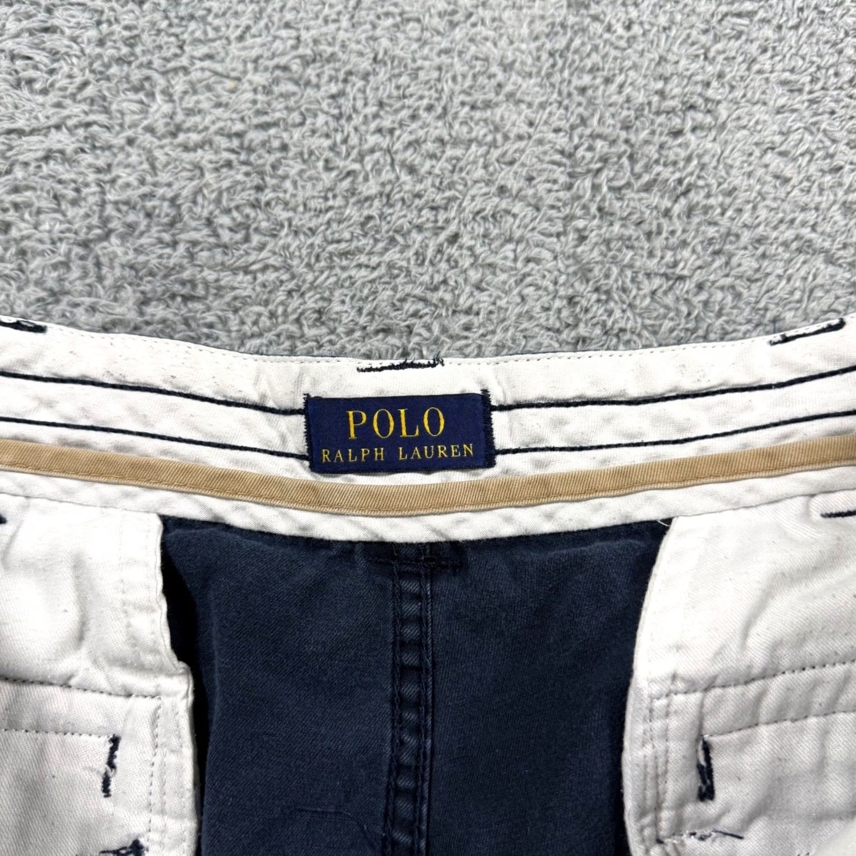 Polo Ralph Lauren Polo Ralph Lauren Mens Size 38 Navy Blue Heavy Cargo Shorts Utility Thick Size US M / EU 48-50 / 2 - 3 Thumbnail