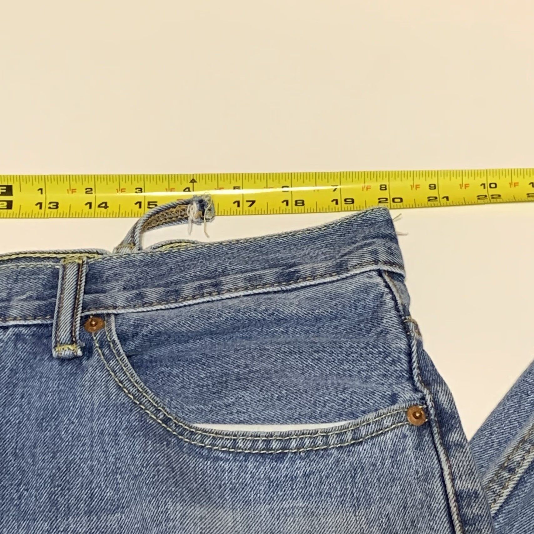 Levi's VINTAGE Levi's 550 Jeans Distressed Relaxed Fit Men 40x32 Straight Denim Cotton Blue 550 Series Mens Jeans Size US 40 / EU 56 - 4 Thumbnail