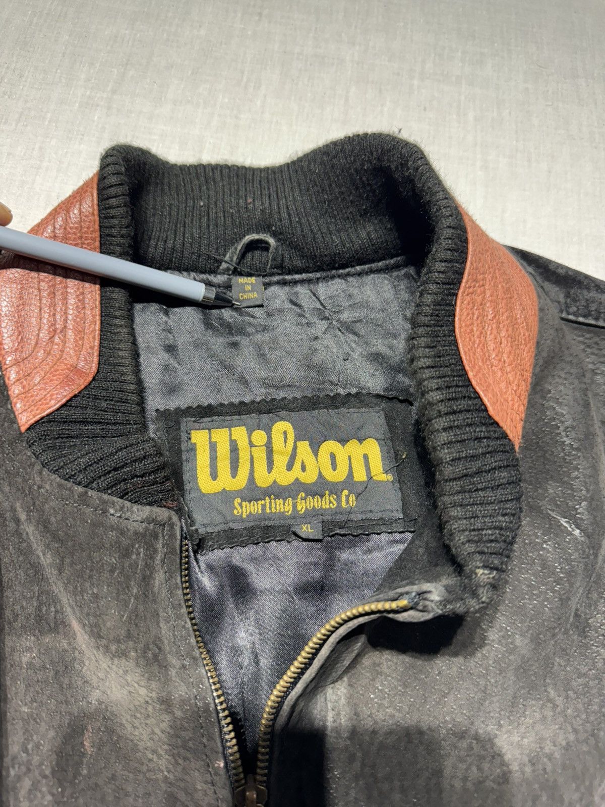 Wilson VINTAGE WILSON NFL SUEDE LEATHER VARSITY JACKET Size US M / EU 48-50 / 2 - 8 Thumbnail