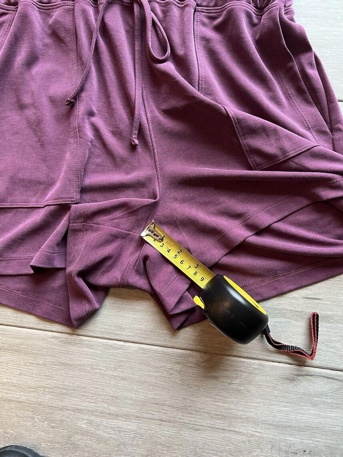 Designer Lou & Grey Sandwashed Sleeveless Romper Italian Plum NWT! Size 28" / US 6 / IT 42 - 9 Thumbnail