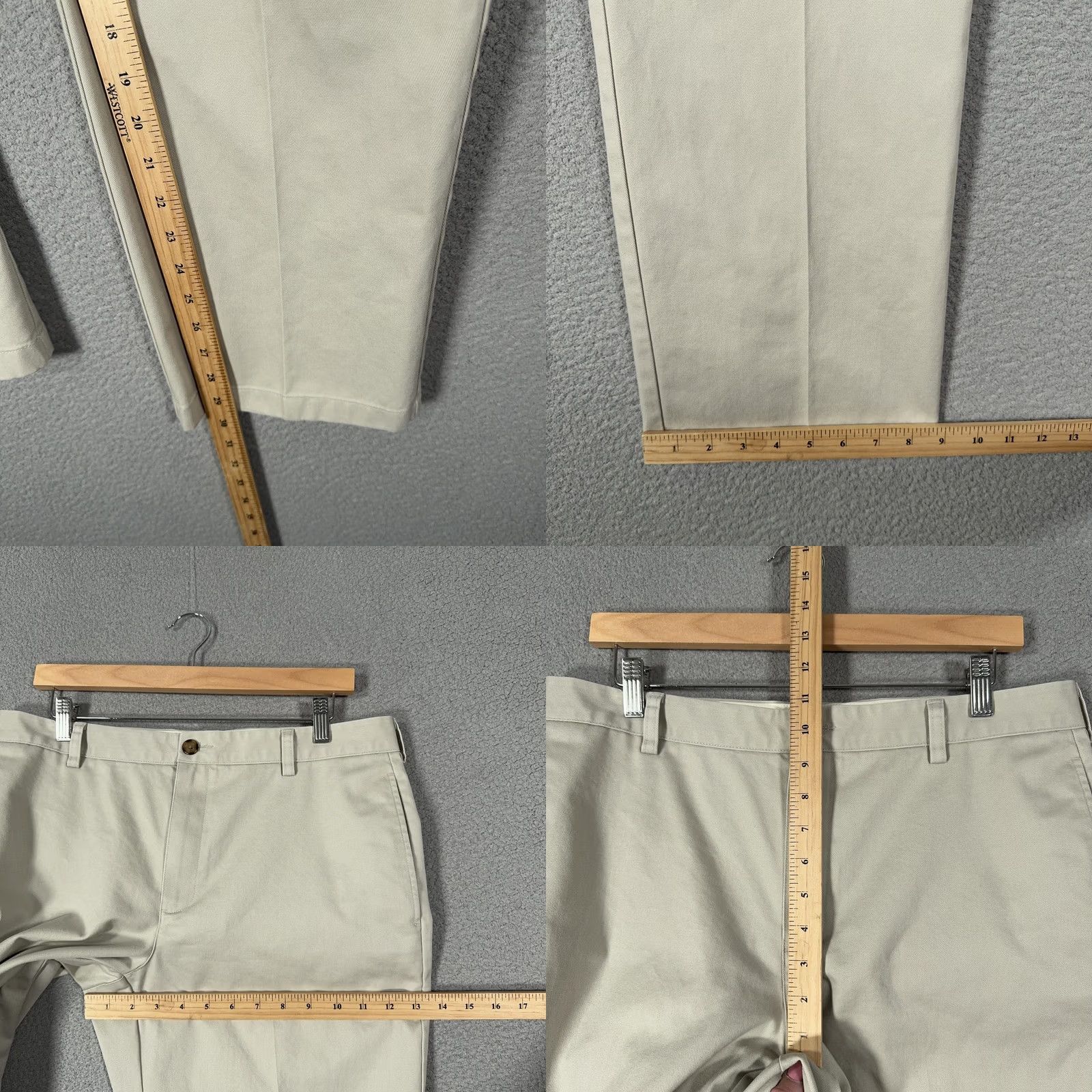 Vintage VINTAGE? No. L.L. Bean Chino Pants Mens 36x30 Beige 100% Cotton Standard Fit Straight Size US 36 / EU 52 - 8 Thumbnail