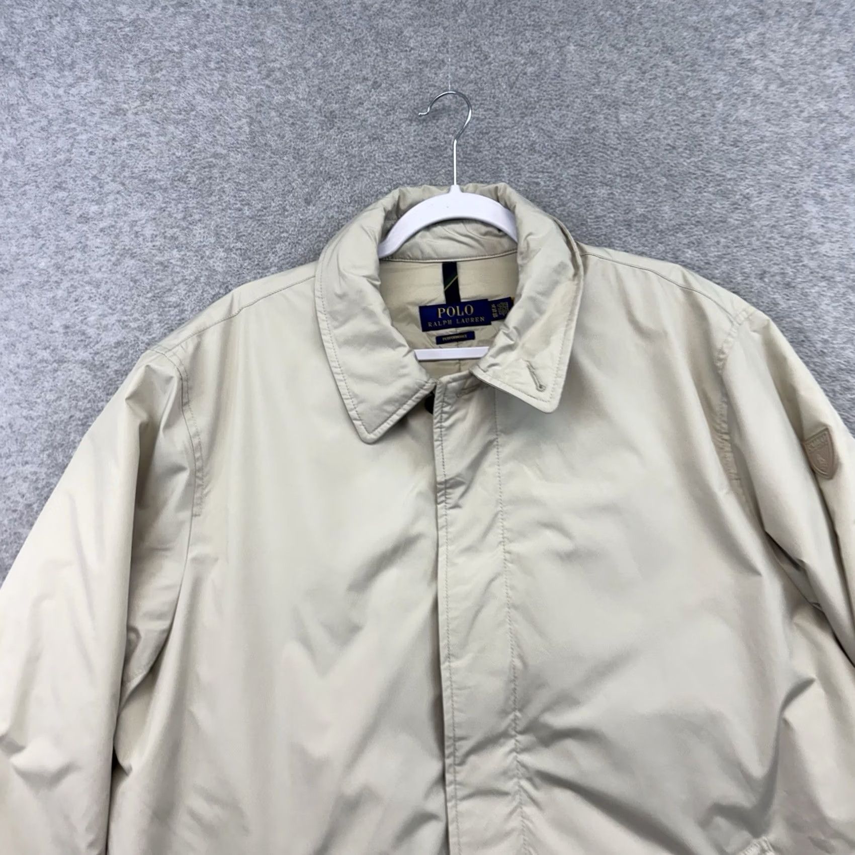 Polo Ralph Lauren Polo Ralph Lauren Performance Car Coat Mens XL Tan Water Repellent Packable Coat Size US XL / EU 56 / 4 - 3 Thumbnail