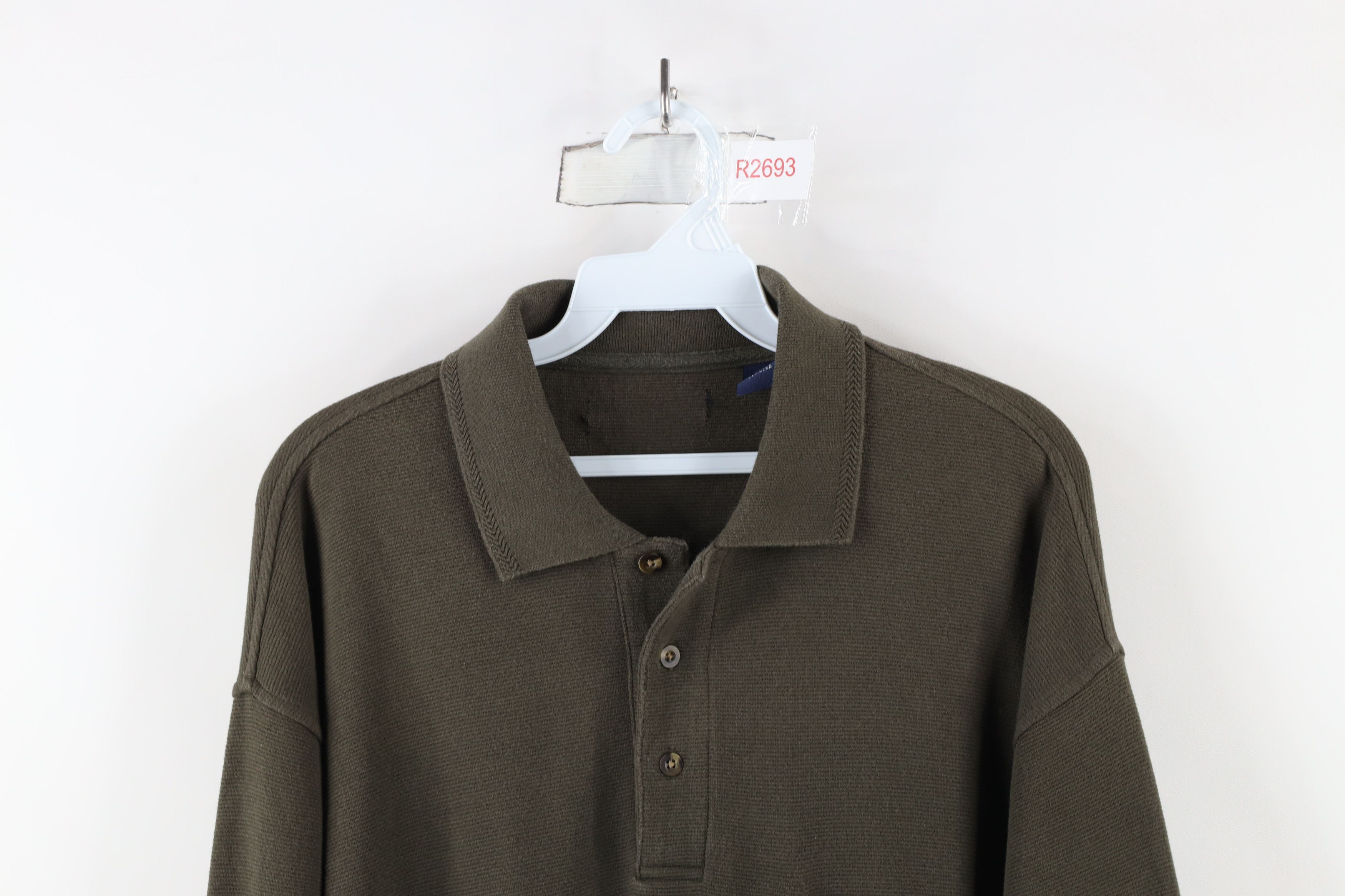 Vintage Vintage 90s Streetwear Heavyweight Long Sleeve Rugby Polo Size US M / EU 48-50 / 2 - 2 Thumbnail