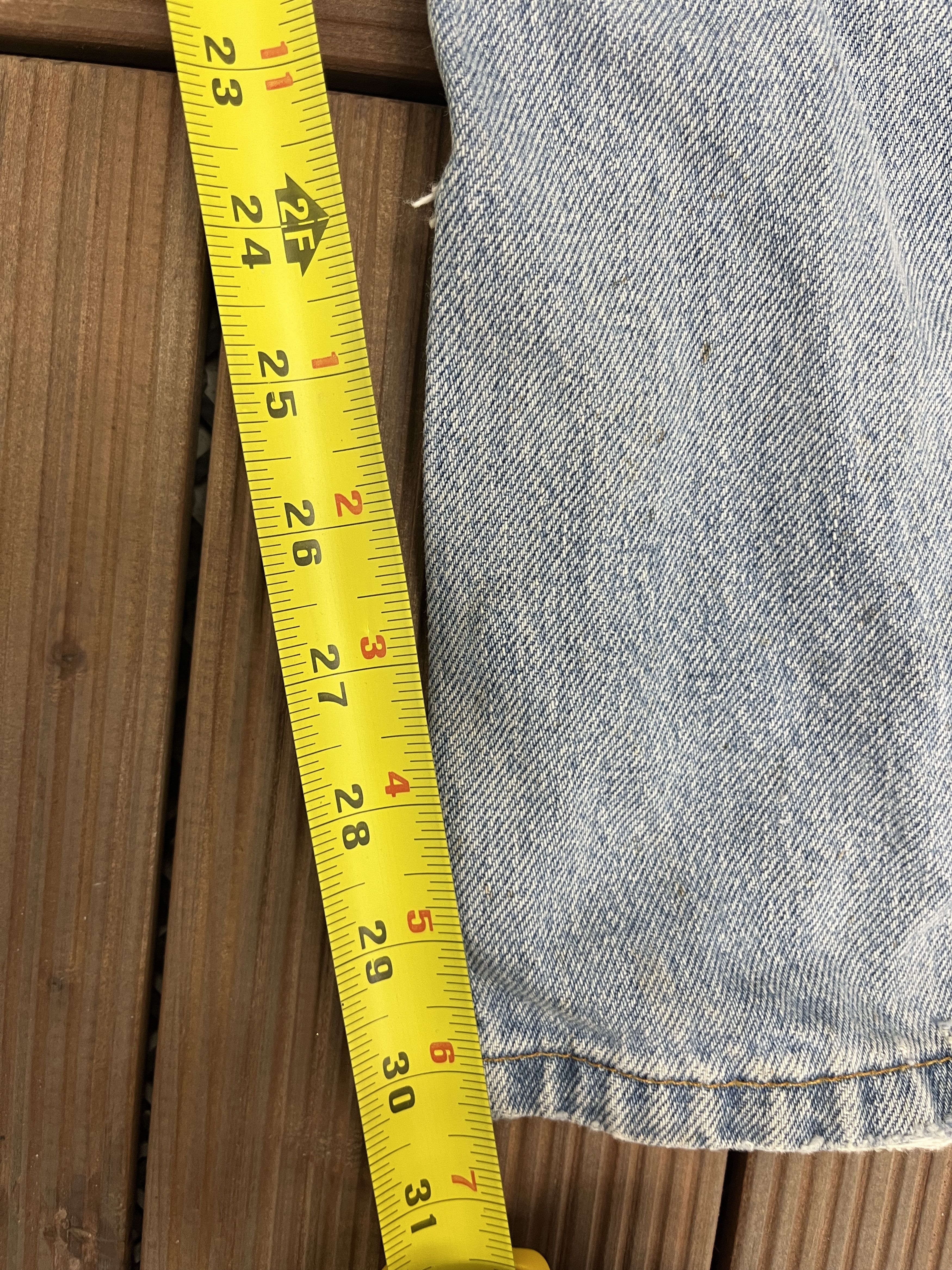 Levi's Levi's 505 Jeans Light Blue Vintage Denim Regular Fit Size US 36 / EU 52 - 9 Thumbnail