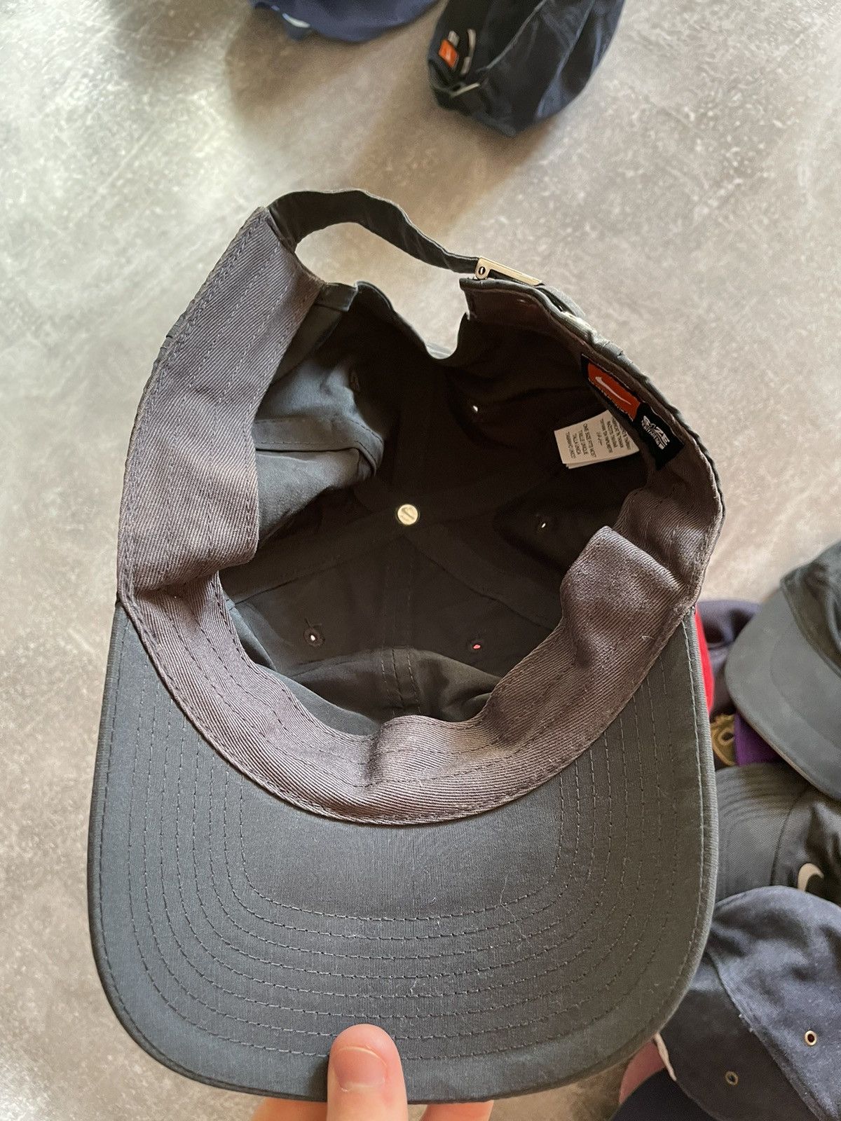 Nike × Vintage Vintage Nike Metal Swoosh Cap Size ONE SIZE - 5 Thumbnail