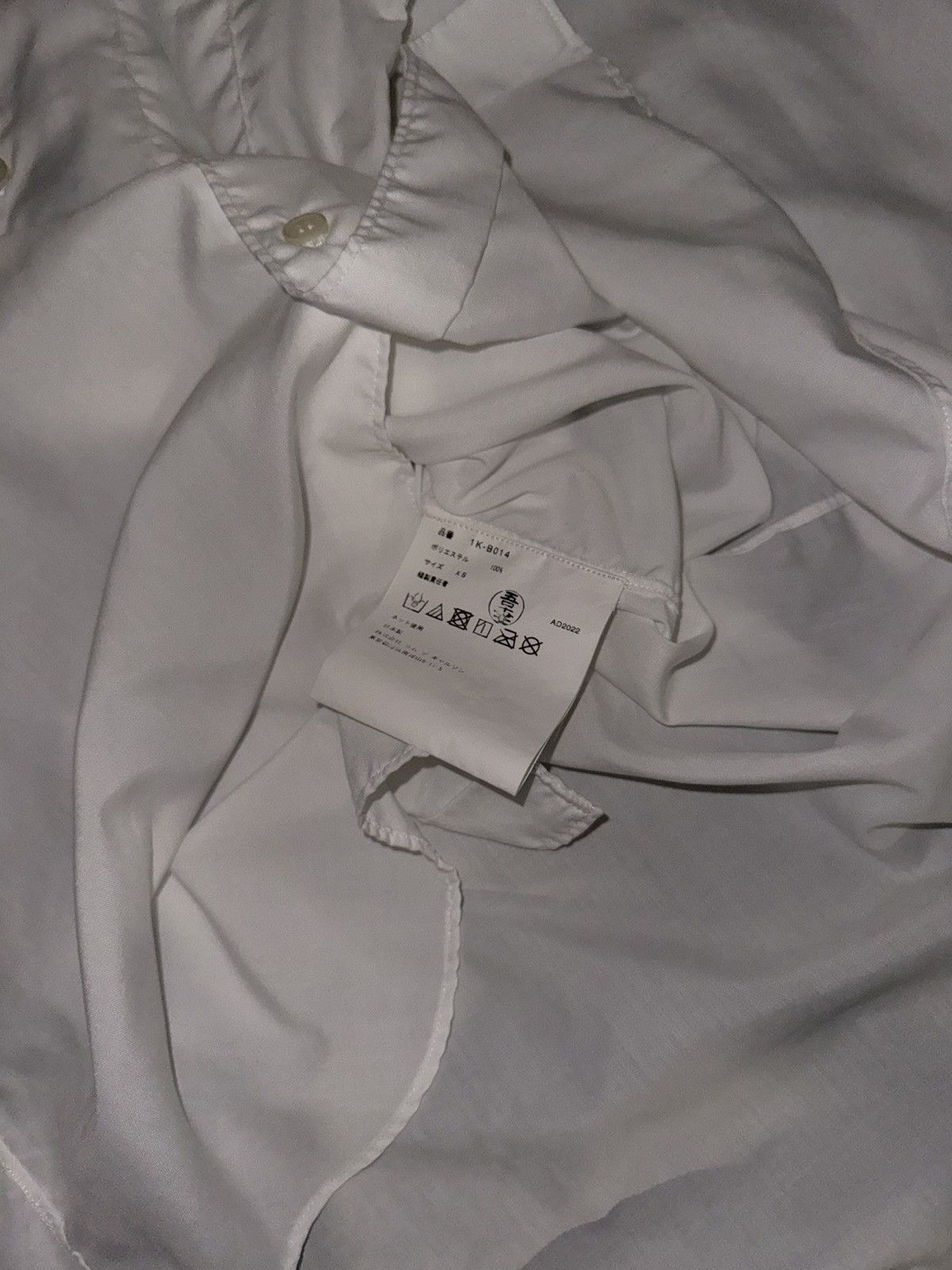 Comme des Garcons Black [XS] Comme des Garçons BLACK 22SS Polyester Long Shirt Size US XS / EU 42 / 0 - 6 Thumbnail