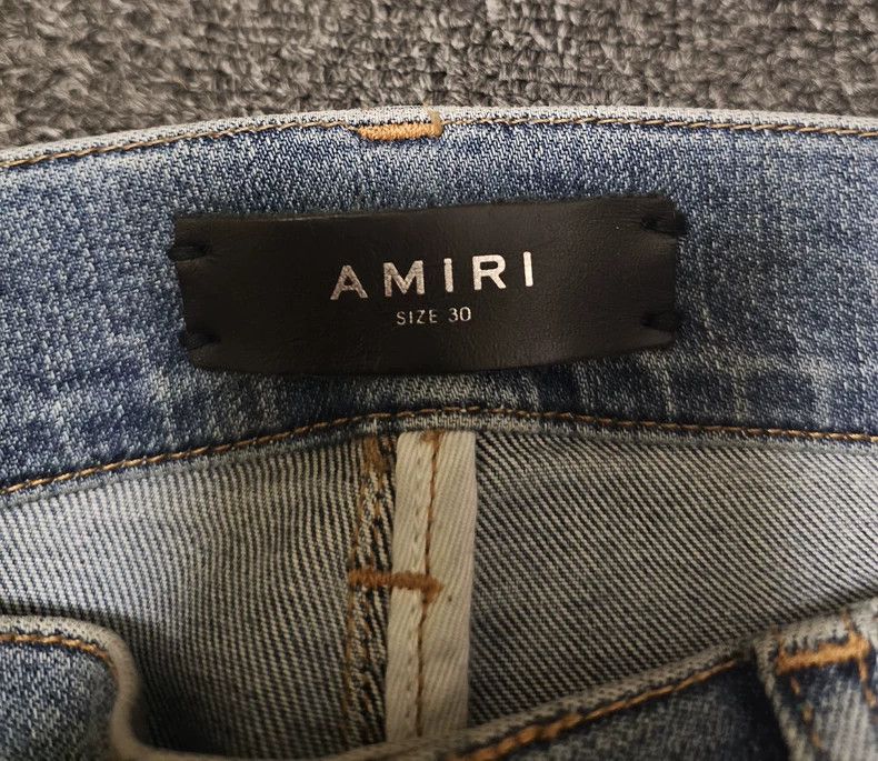 Amiri Amiri double knee distressed altered inseam Jeans Size US 30 / EU 46 - 3 Thumbnail