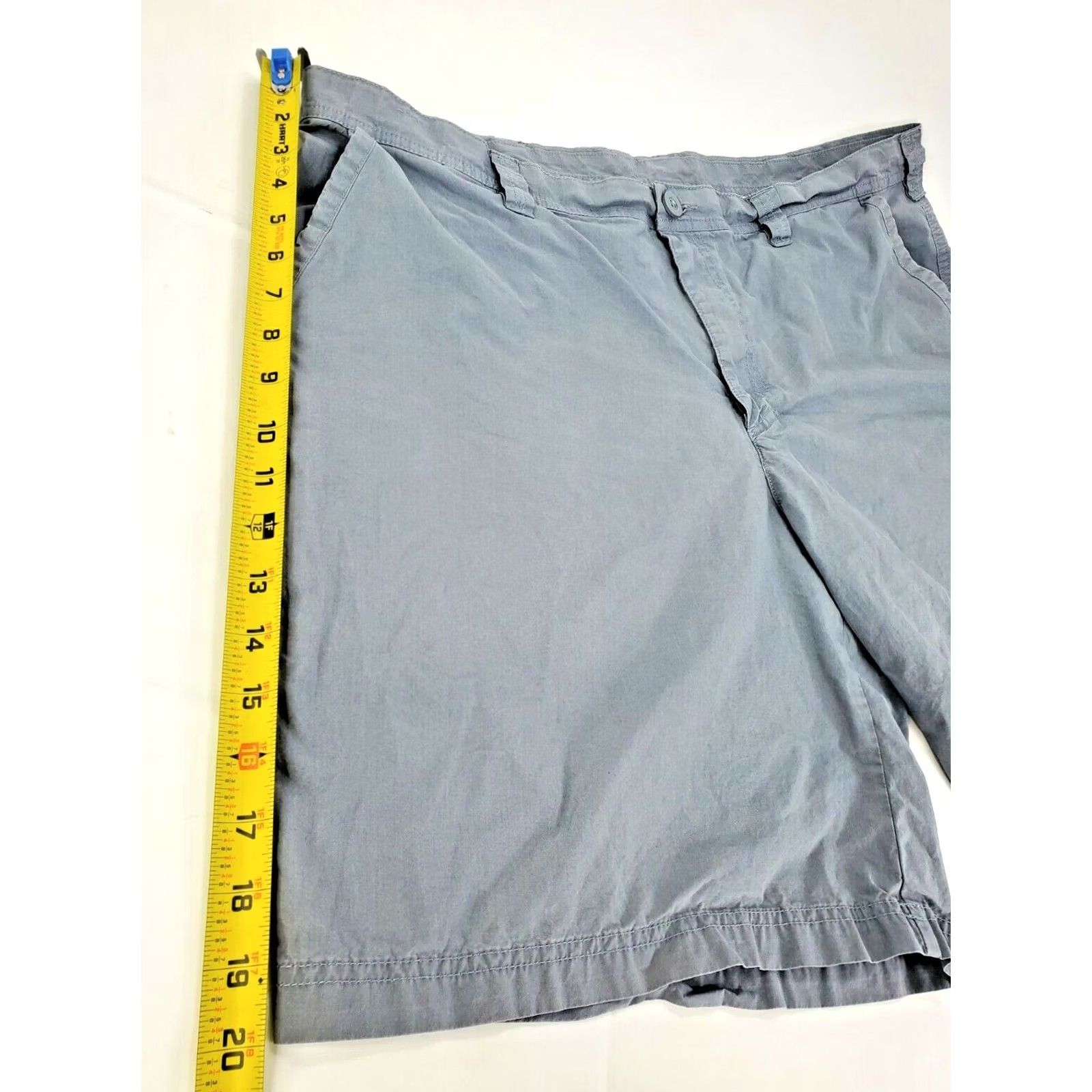 Vintage Columbia Chino Golf Shorts Men 40 (9" Inseam) Gray Pockets Outdoor Casual Muscled Regular (XXL) Size US 40 / EU 56 - 4 Thumbnail