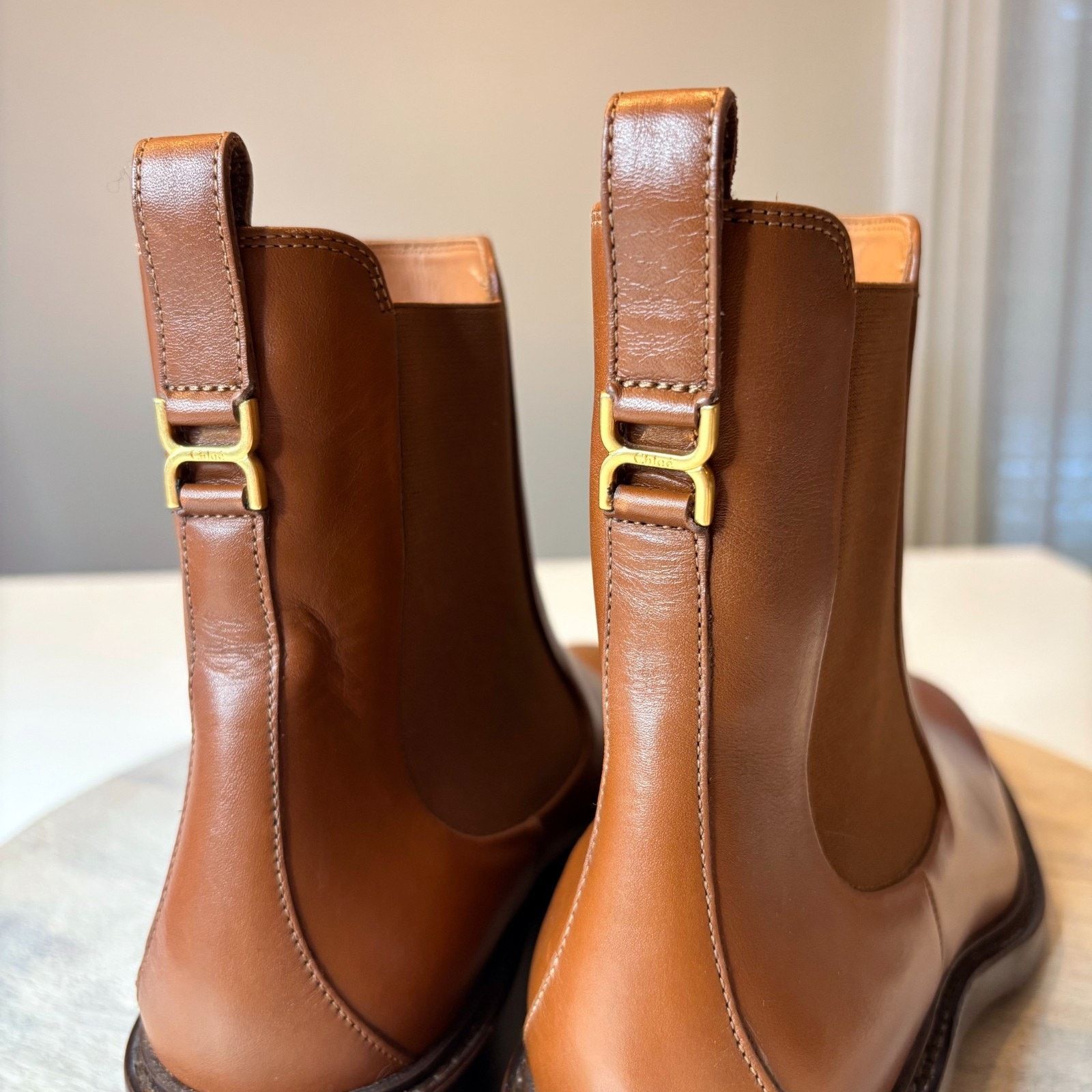 Chloe Chloe Marcie Brown Leather Chelsea Ankle Boots US Size 10 Size US 10 / IT 40 - 7 Thumbnail