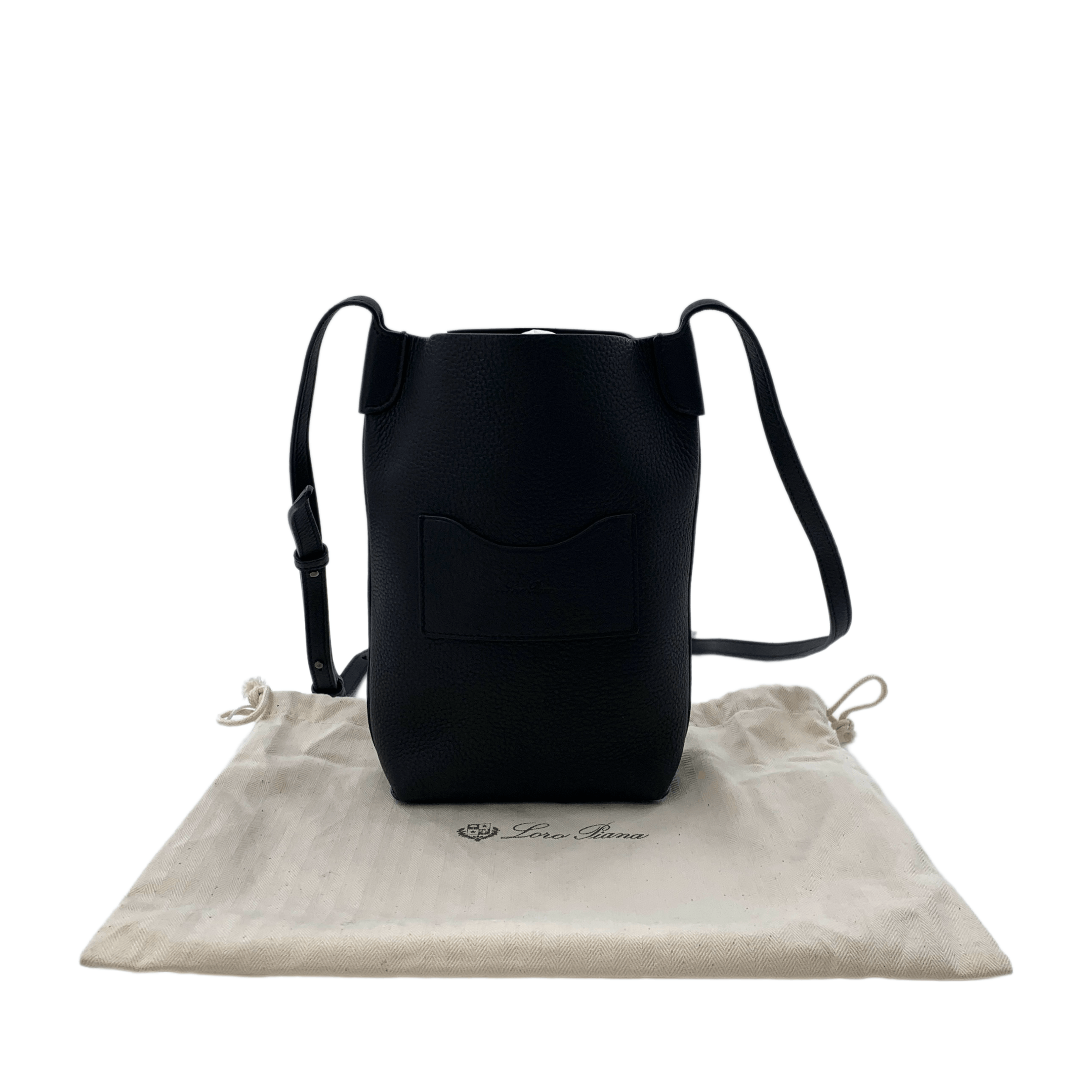 Loro Piana Loro Piana Bale Leather Phone Bag Black Size ONE SIZE - 8 Thumbnail
