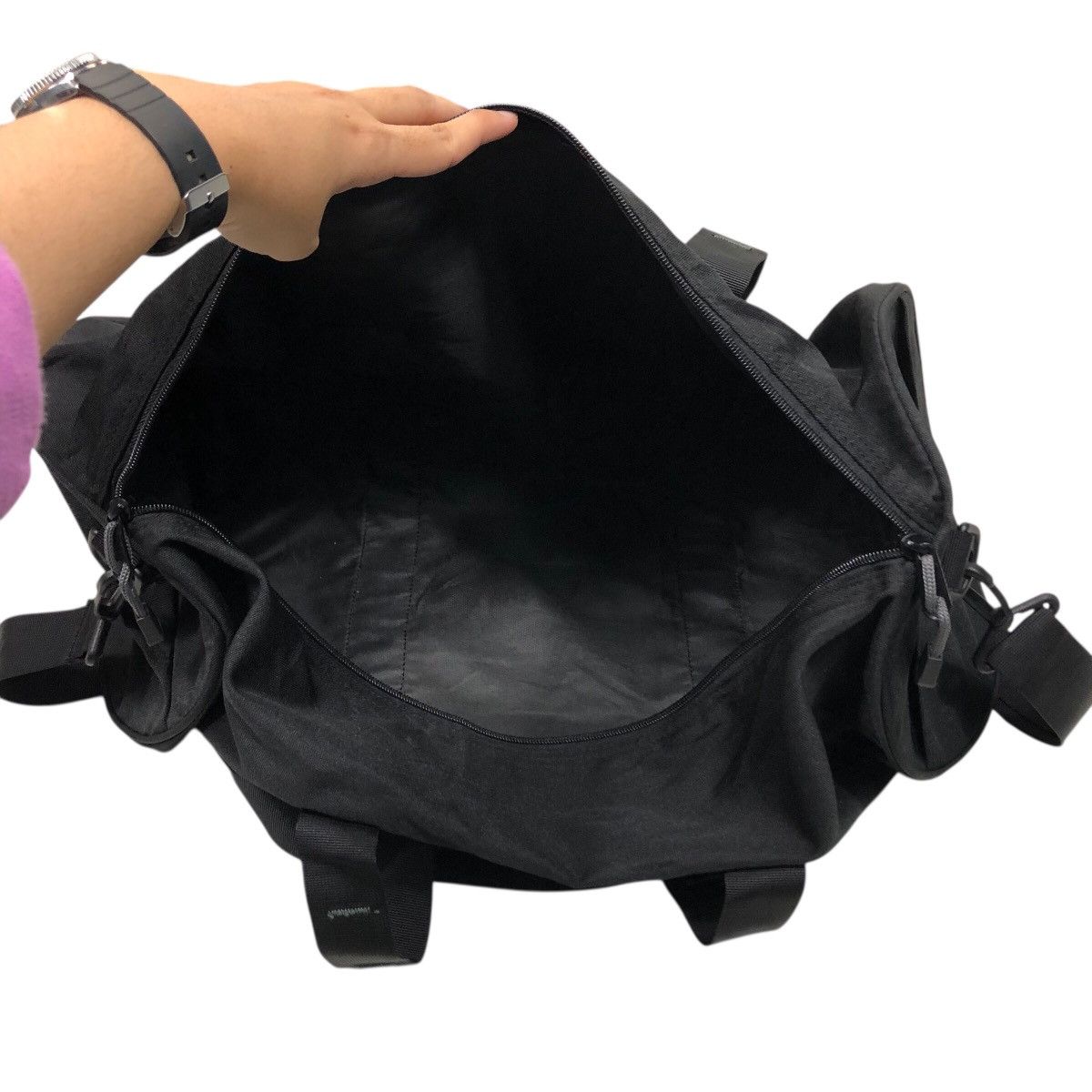 Hysteric Glamour 📌Small Size Travel Bag Biker Design Super Lovers Rich Black Size ONE SIZE - 9 Thumbnail