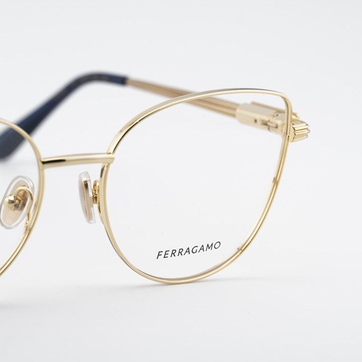 Salvatore Ferragamo Salvatore Ferragamo SF2240 751 Eyeglasses Gold 56mm Cat Eye Size ONE SIZE - 2 Thumbnail