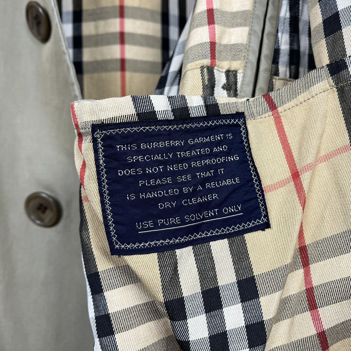 Burberry Vintage Burberrys prorsum Nova Check rare Trench Coat 90’s Size US M / EU 48-50 / 2 - 5 Thumbnail