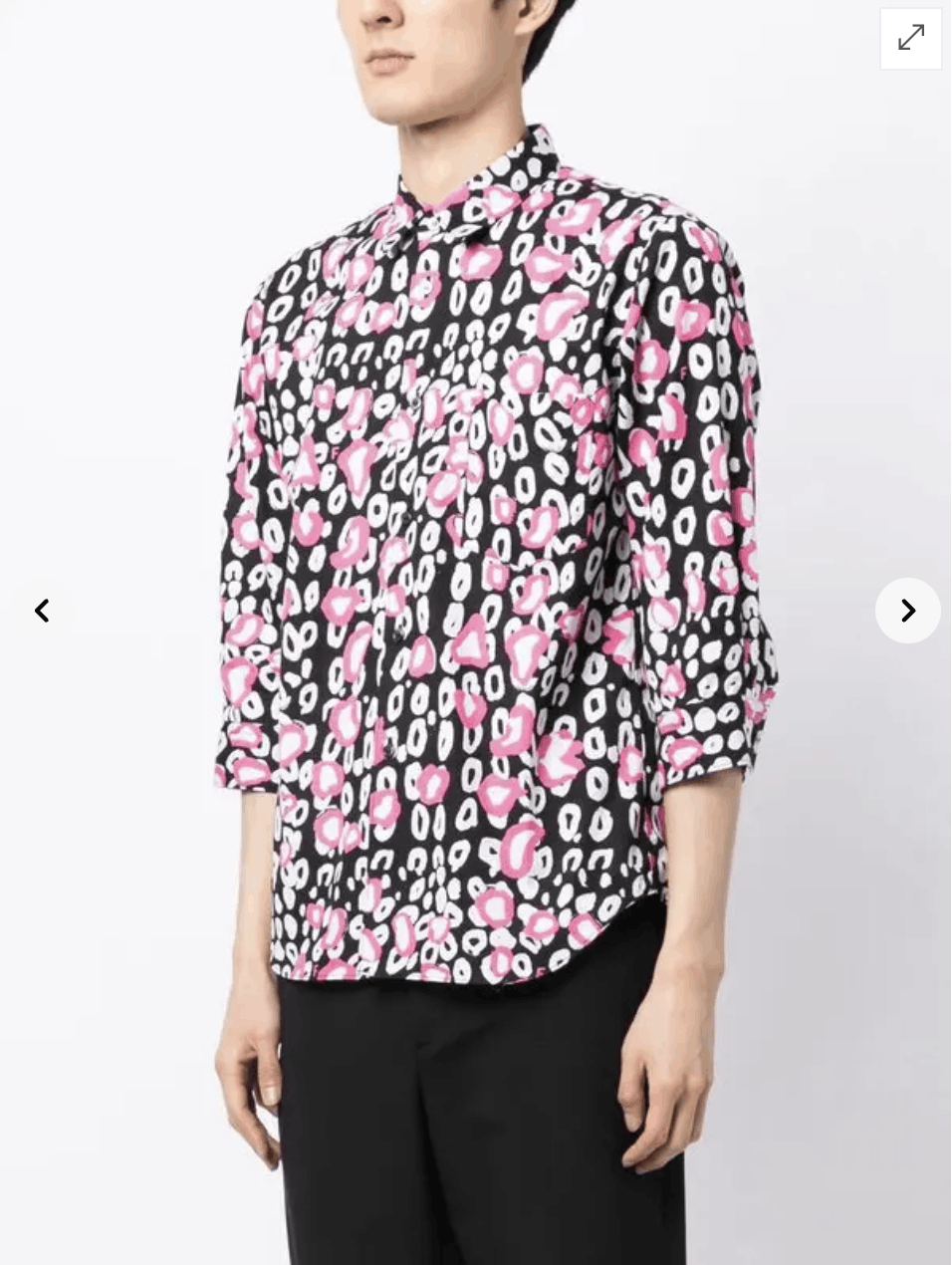 Comme des Garcons Black Black Comme des Garcons Leopard-print Cotton Shirt Size US M / EU 48-50 / 2 - 6 Thumbnail