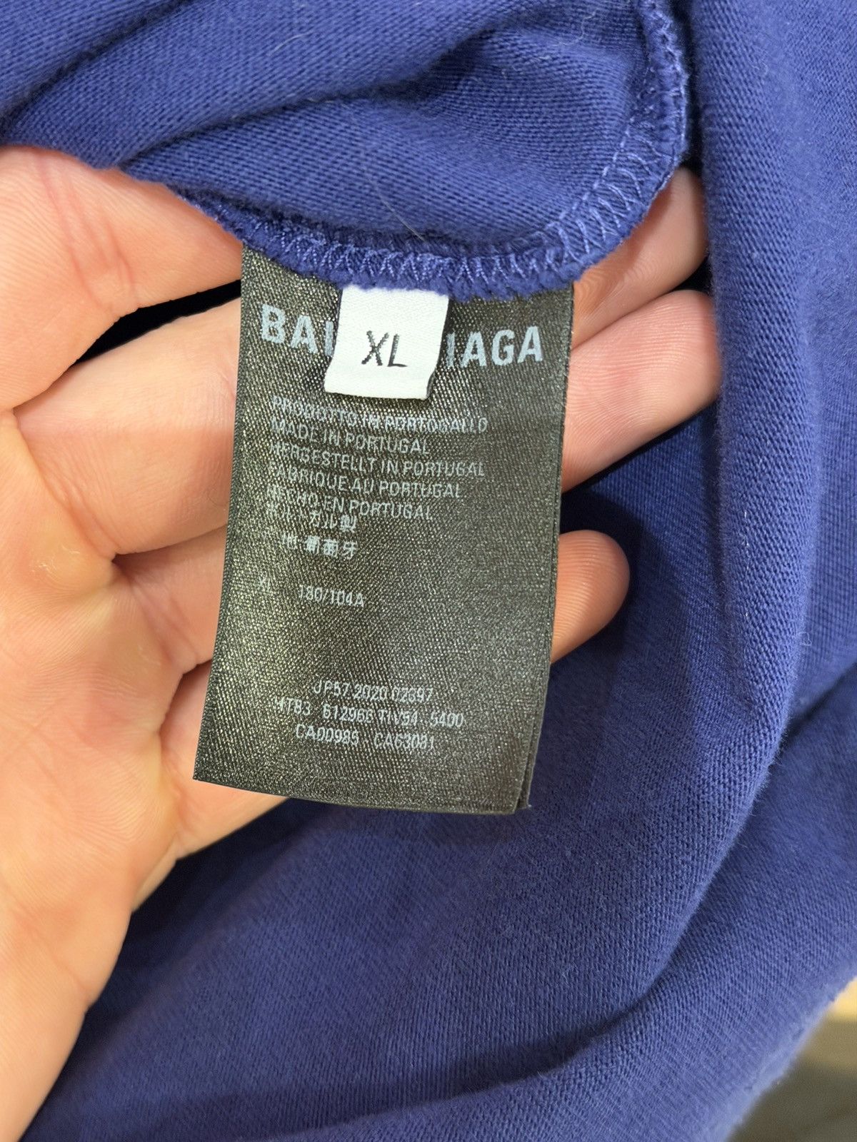 Balenciaga Balenciaga Spell Out Tee - Blue Size US XL / EU 56 / 4 - 3 Thumbnail