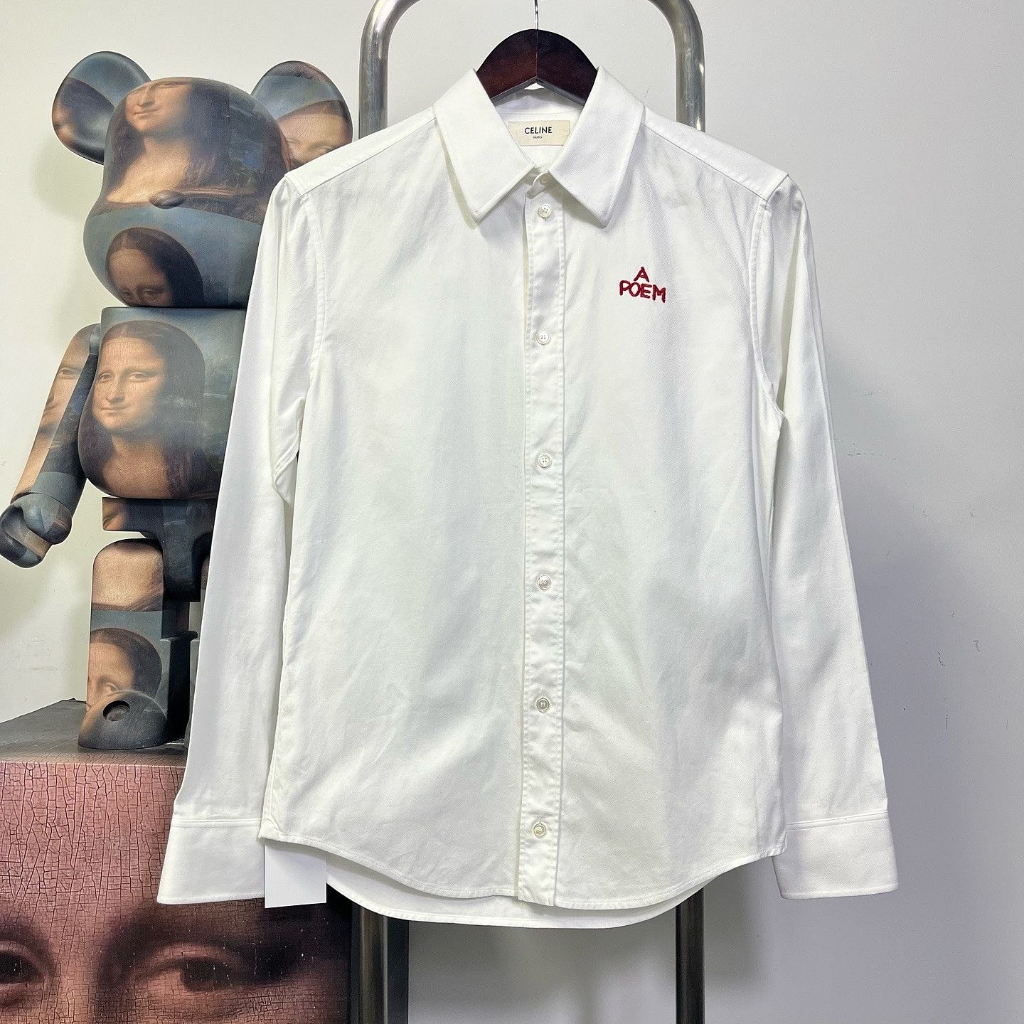 Celine Celine A Poem Embroidered Shirt Size S Size US S / EU 44-46 / 1 - 1 Thumbnail