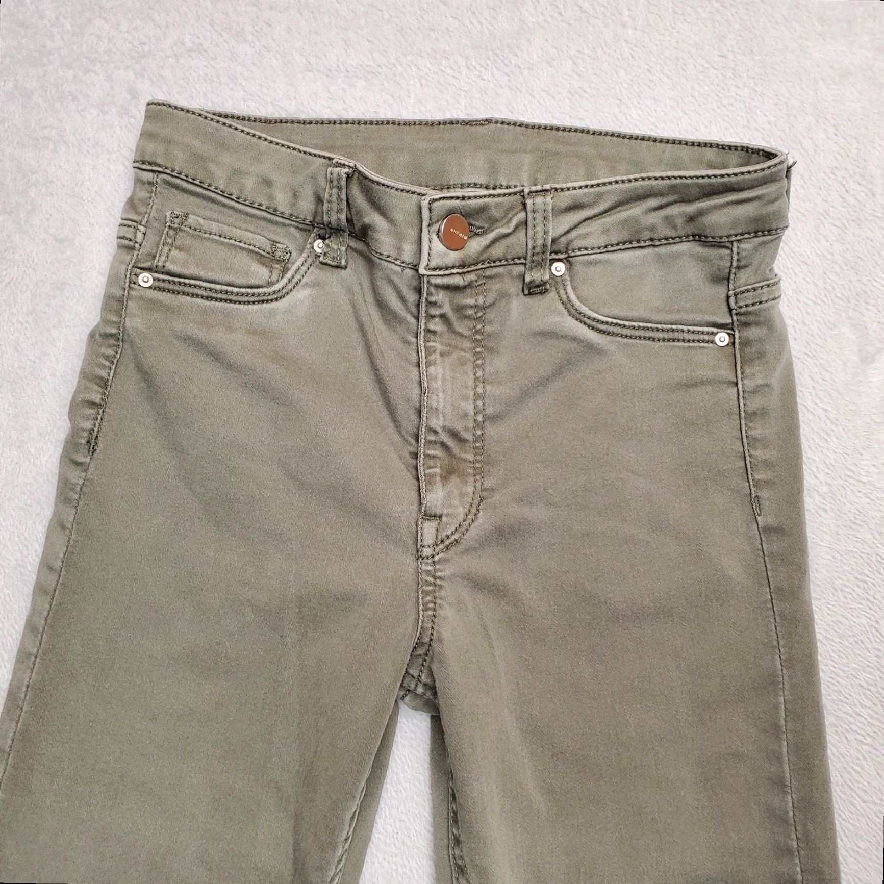 H&M H & M Jeans Mens 28 Green Skiny Coup Moulante Denim Stretch Casual Pants Regular 26x28 Blue 5-Pocket Mens Jeans Size US 28 / EU 44 - 3 Thumbnail