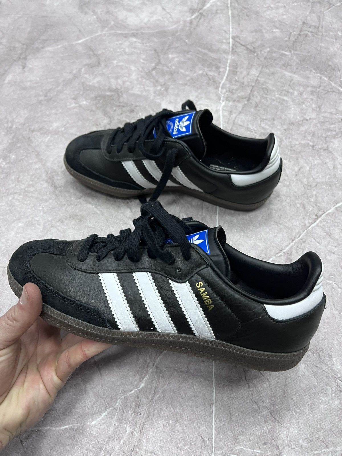 Adidas × Vintage Vintage Leather Adidas Samba Margiela Style Sneakers Size US 9.5 / IT 39.5 - 6 Thumbnail