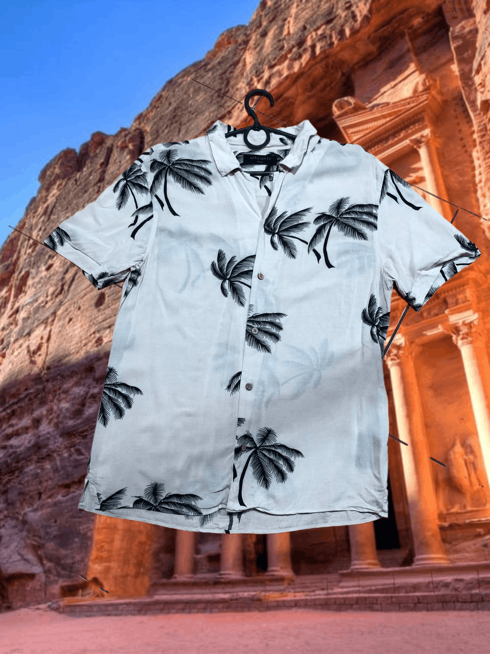 Allsaints Allsaints hawaii style Shirt Y2K Vintage streetwear size S Size US S / EU 44-46 / 1 - 1 Thumbnail