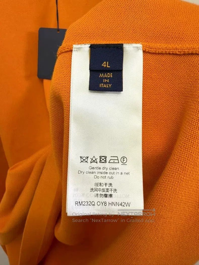 Louis Vuitton Louis Vuitton Orange Embroidered Short Sleeve. Size US L / EU 52-54 / 3 - 3 Thumbnail