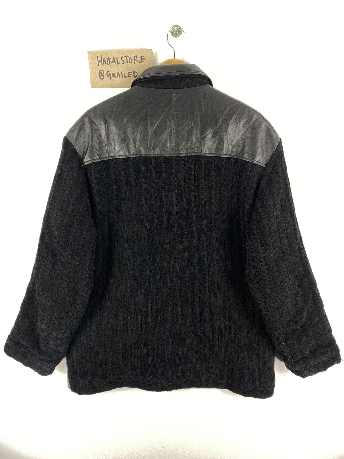 Aran Isles Knitwear Retro Y2k Massimo Knit Design Leather Jacket Size US M / EU 48-50 / 2 - 4 Thumbnail