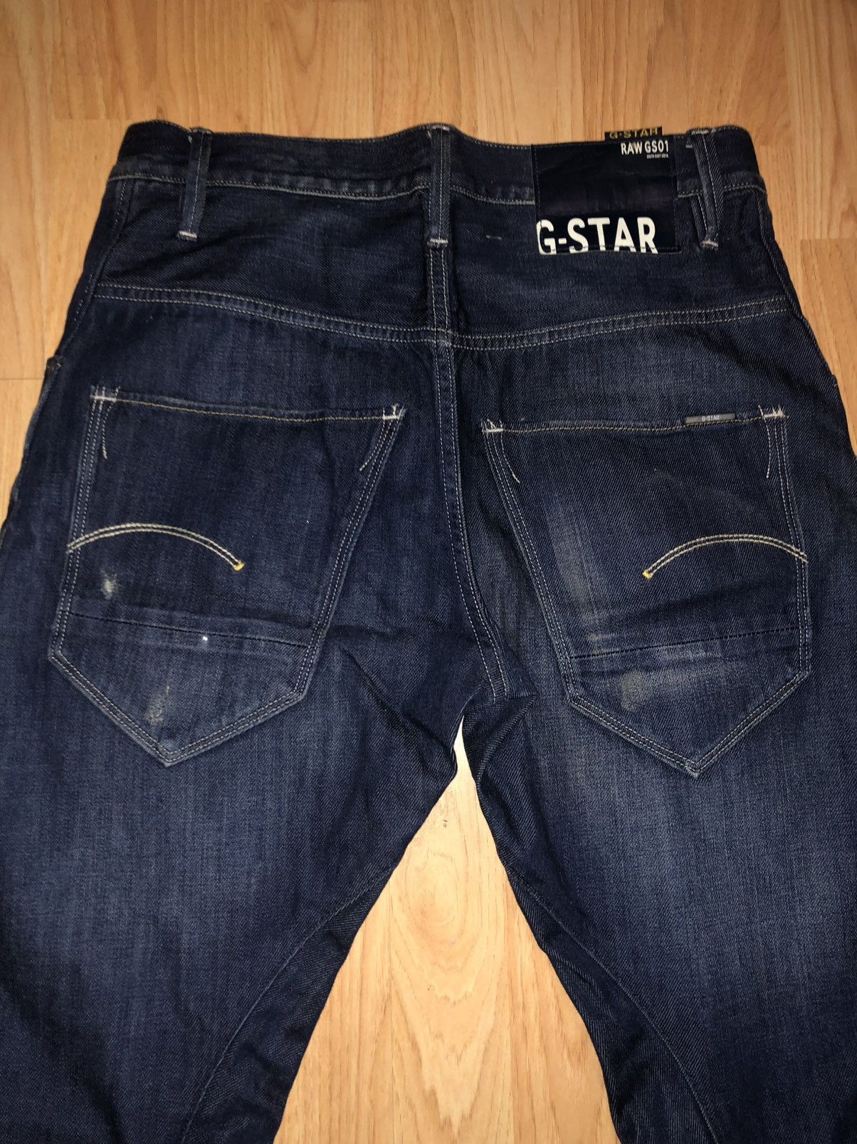 G-Star G-Star RAW GS01 Wash Distressed Denim - Size 30 Size US 30 / EU 46 - 6 Thumbnail