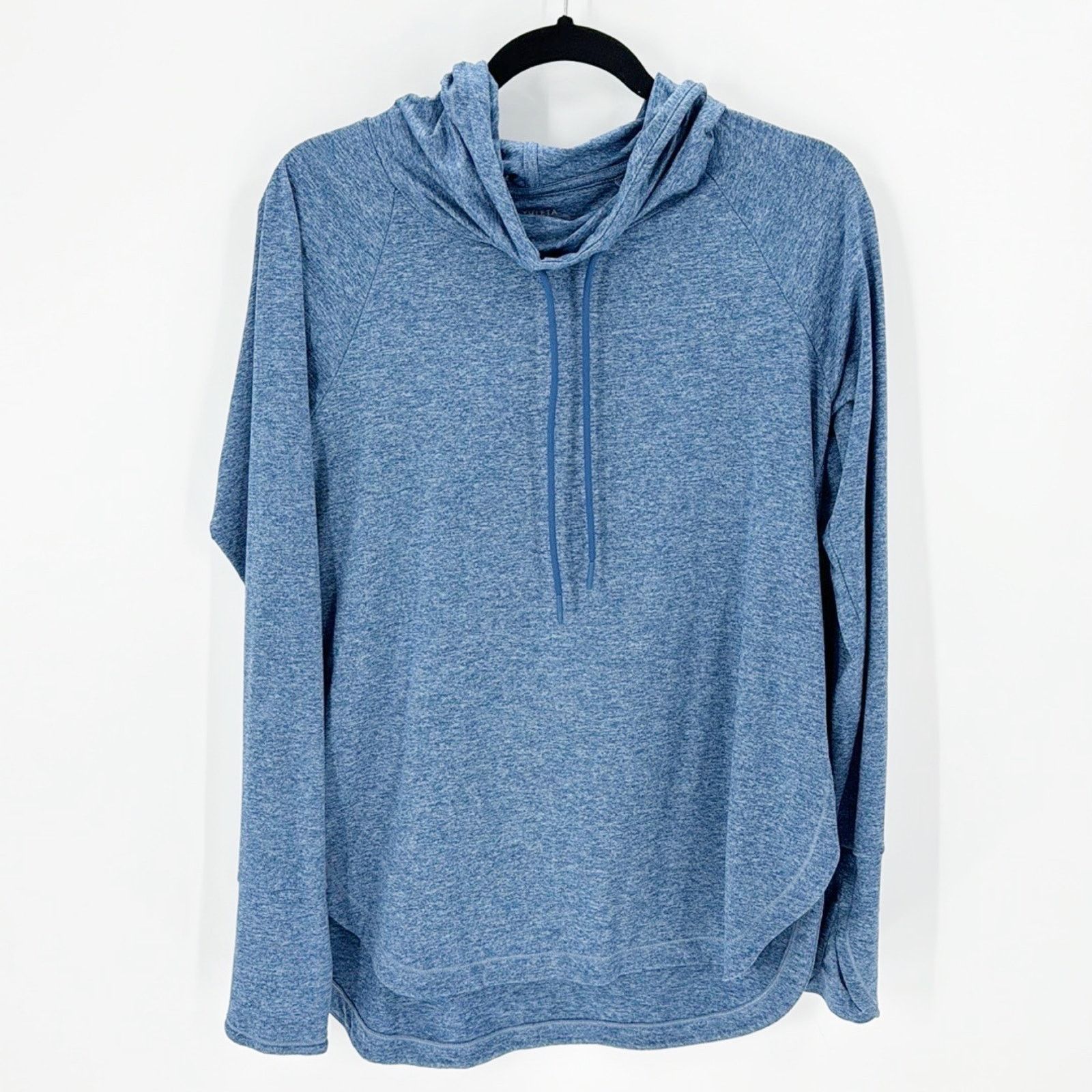Athleta Athleta uptempo Hoodie blue side slit hi lo loose fit sz M Size M / US 6-8 / IT 42-44 - 1 Thumbnail