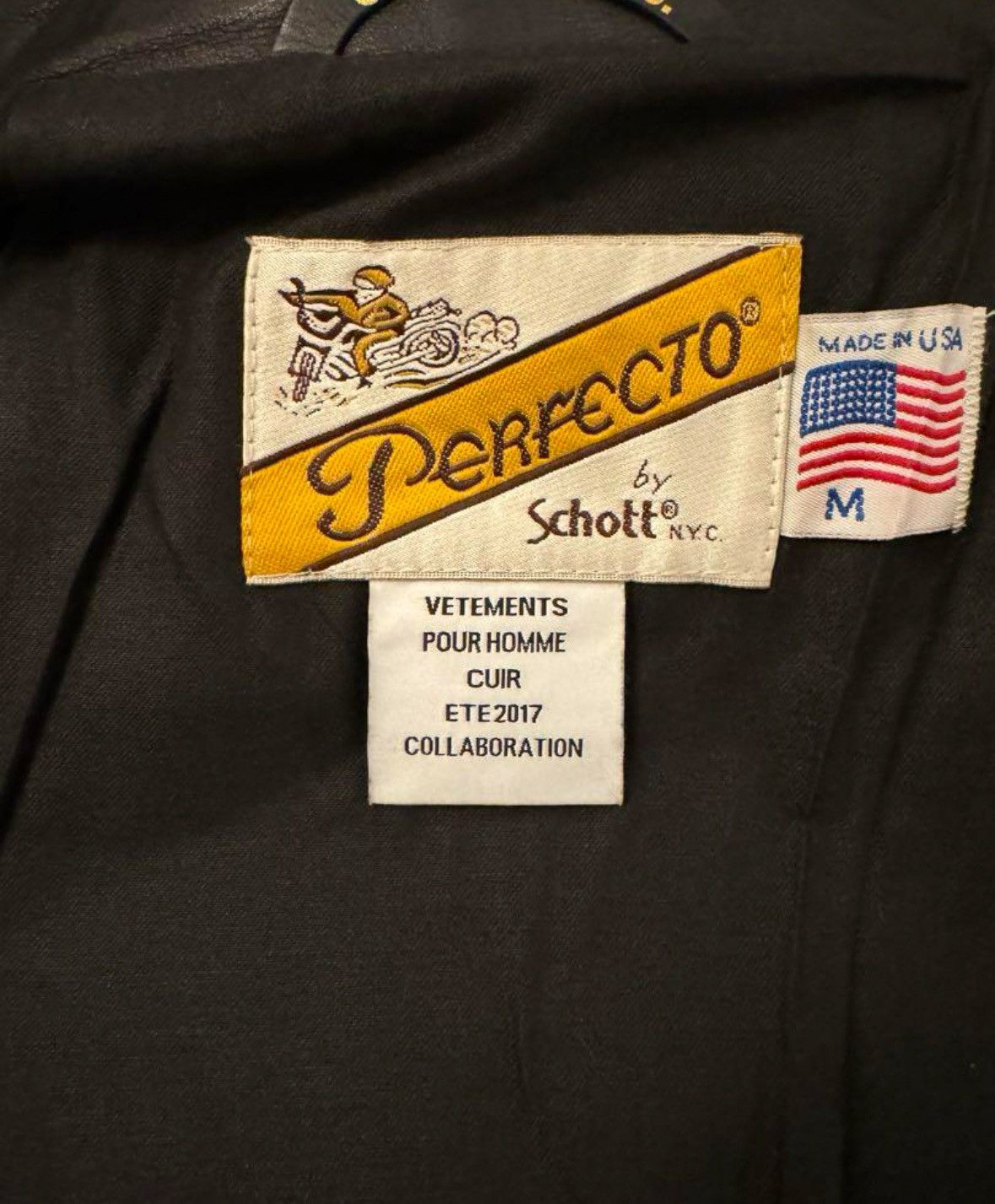 Vetements Vetements x Schott S/S 2017 Leather Biker Jacket Size US M / EU 48-50 / 2 - 4 Thumbnail