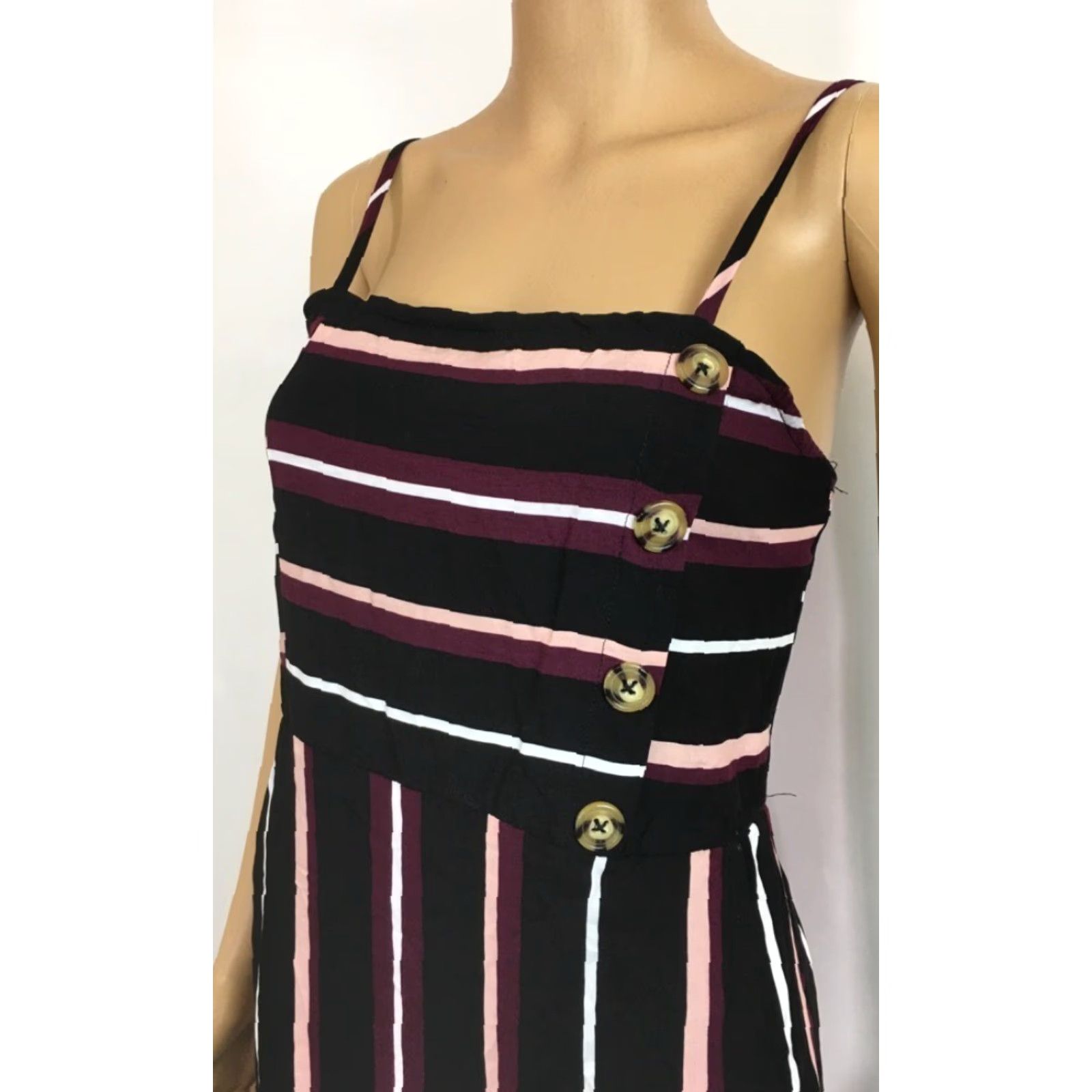 Vintage VINTAGE Xhilaration Women's Sheath Dress Midi Sleeveless Stripe Smocked Casual Dress S Size S / US 4 / IT 40 - 2 Thumbnail