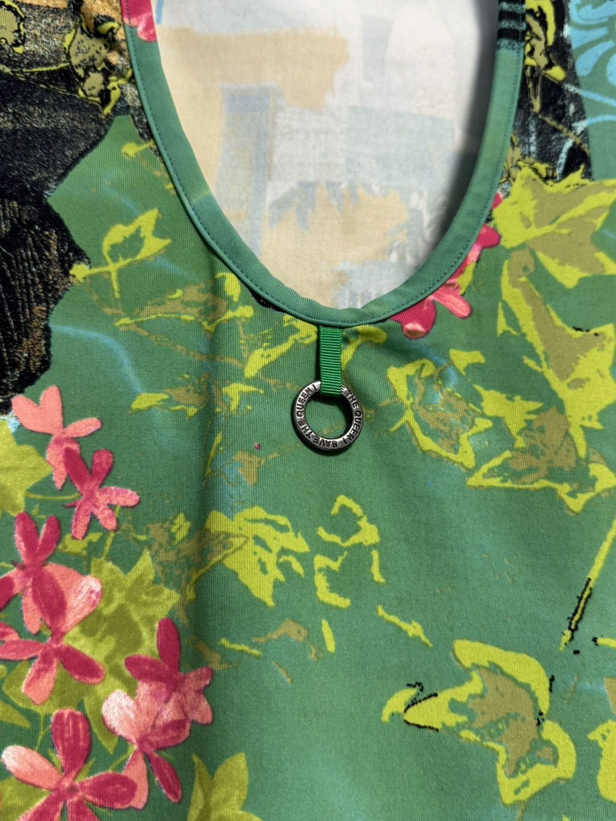 Other Save The Queen 90's Tops Fishbones Abstract Print Poliammide Size M / US 6-8 / IT 42-44 - 17 Thumbnail