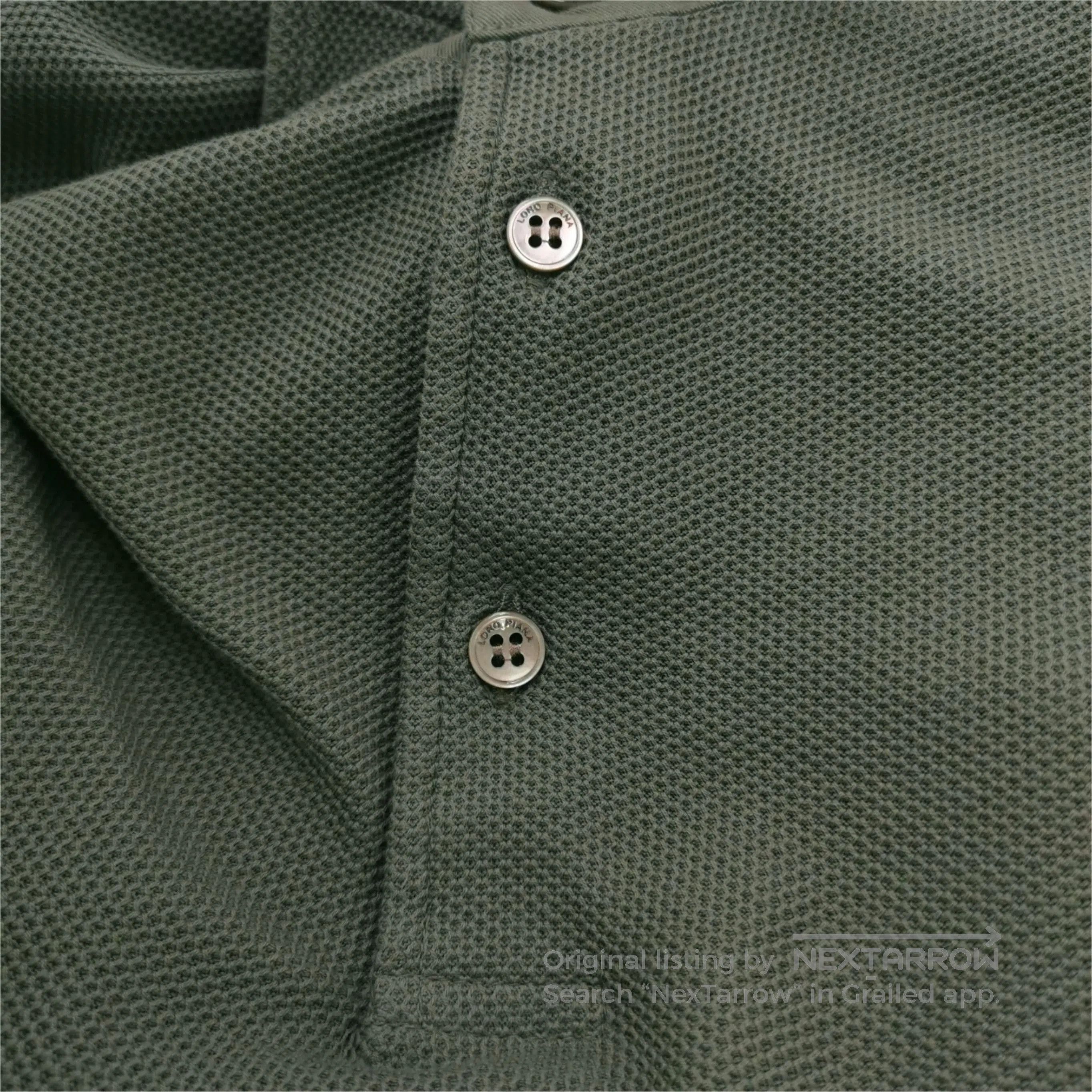 Loro Piana Loro Piana Green Long-Sleeve Polo Shirt XXL. Size US S / EU 44-46 / 1 - 1 Thumbnail