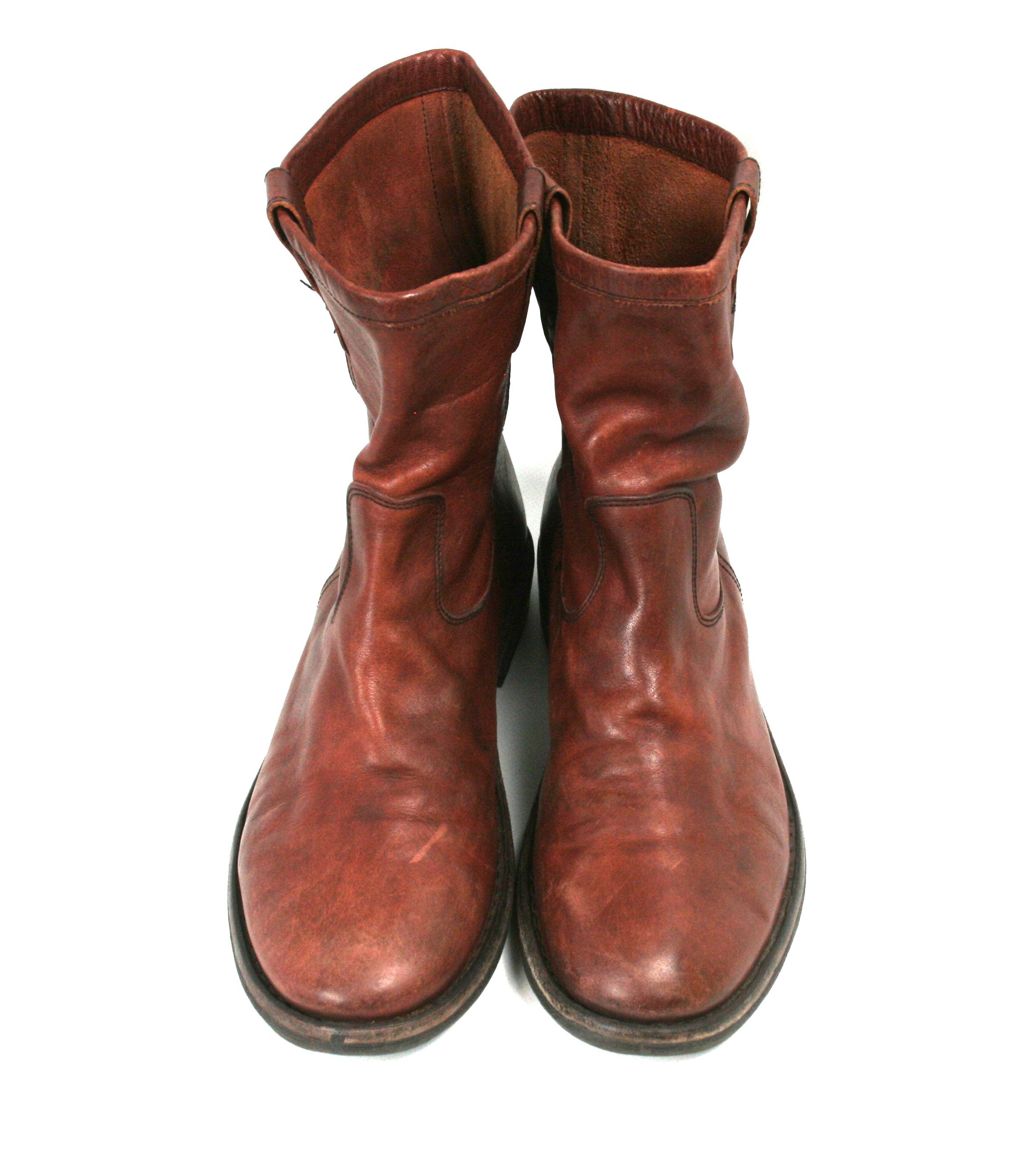 Fiorentini + Baker Biker Grunge Leather Ankle Boots Size US 7 / EU 40 - 6 Thumbnail