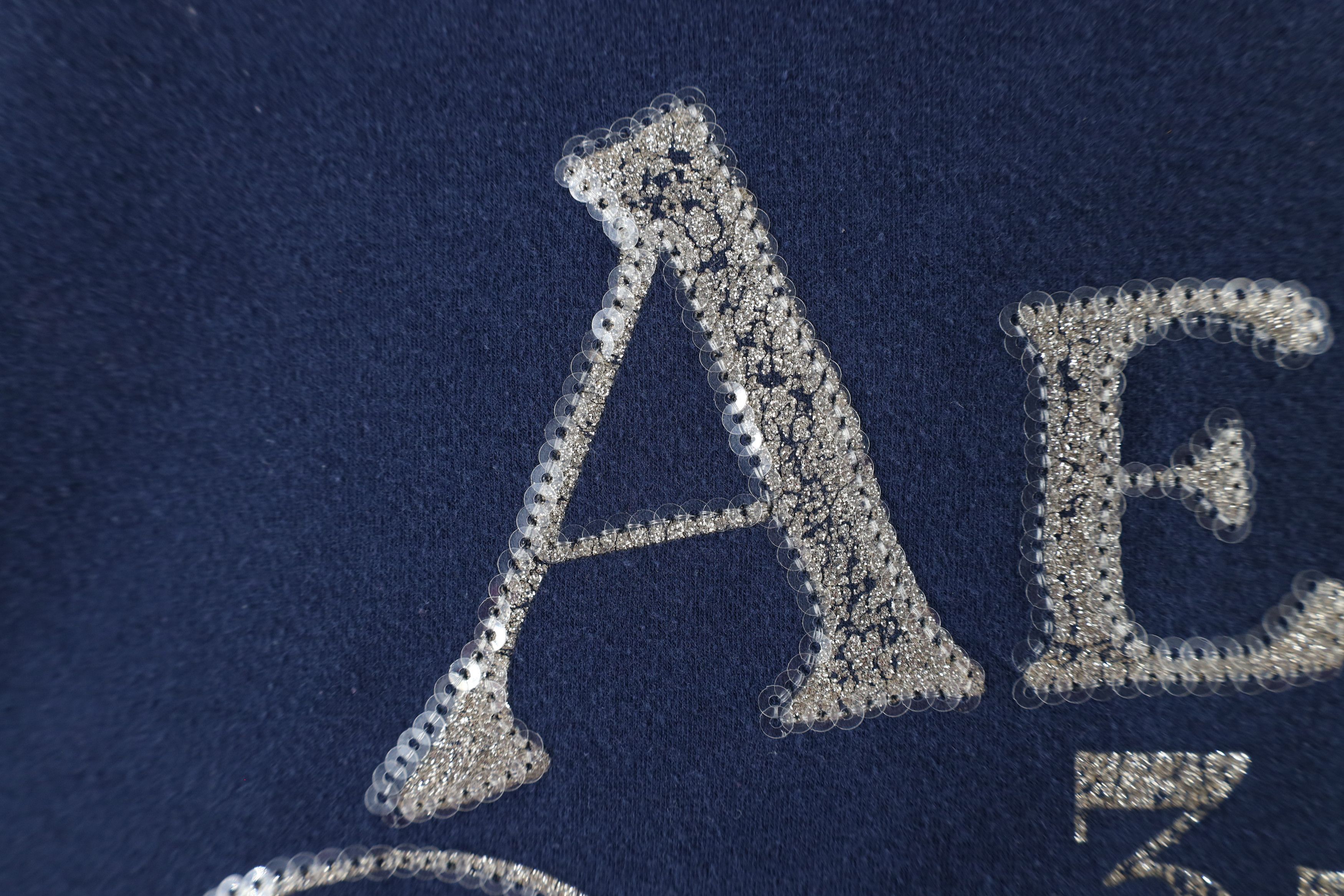 Aeropostale × Vintage Vintage Y2K Babydoll Aeropostale Sequin Hoodie Sweatshirt Size L / US 10 / IT 46 - 7 Thumbnail