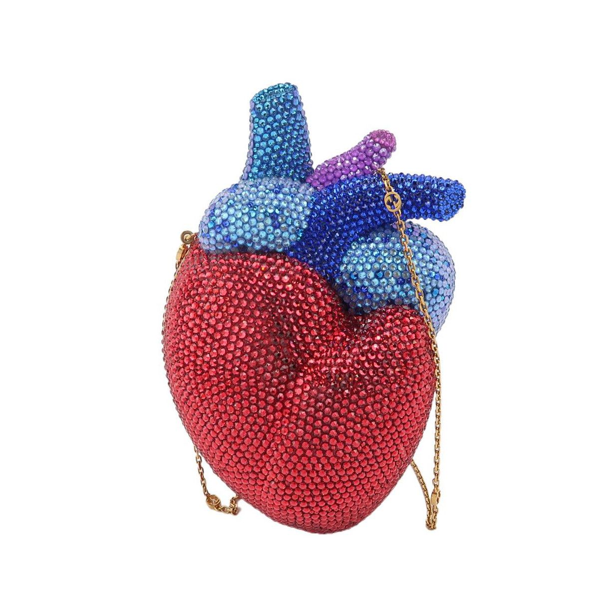 Gucci Gucci Broadway Heart Crystal Clutch Bag ONE SIZE Size ONE SIZE - 1 Thumbnail