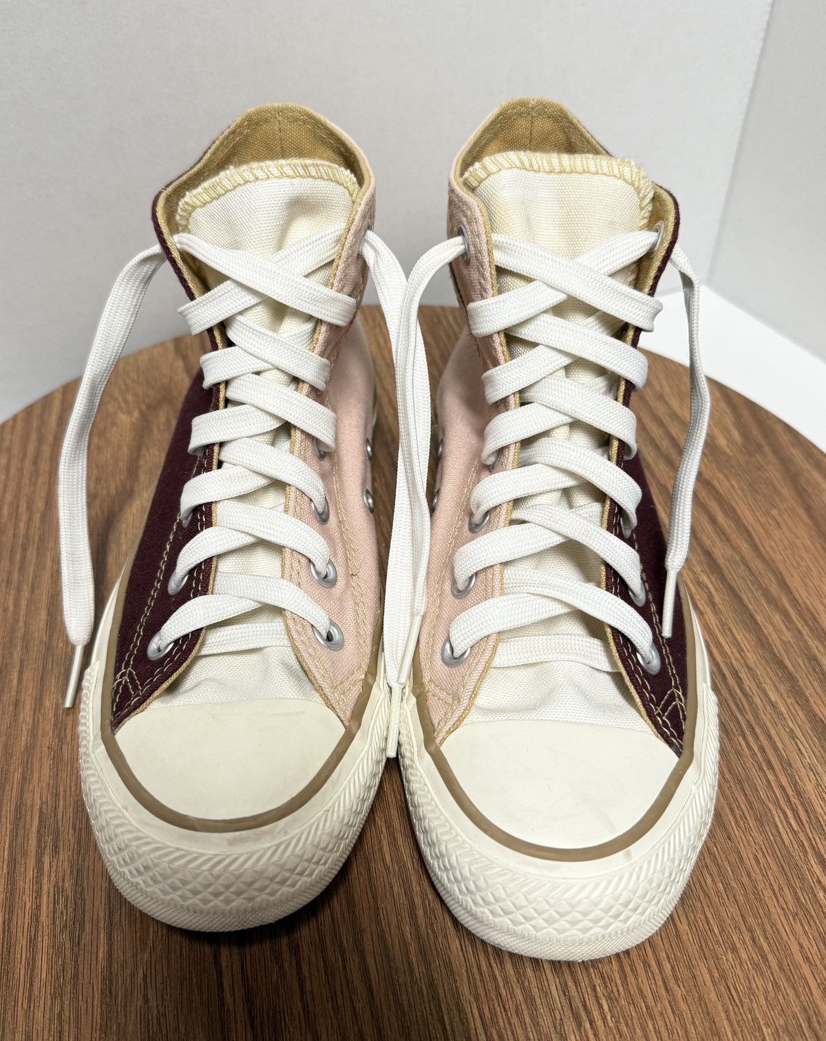 Converse Converse Women Chuck Taylor Pink/Burgundy Hightop Sneaker Size US 7 / IT 37 - 1 Thumbnail