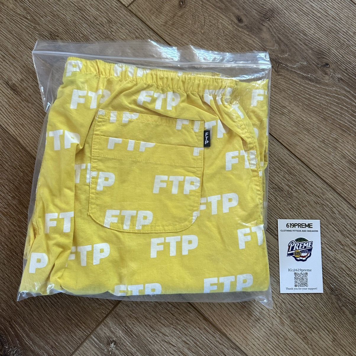 Fuck The Population FTP all over yellow track pants ( L, 32-34) Size US 34 / EU 50 - 4 Thumbnail