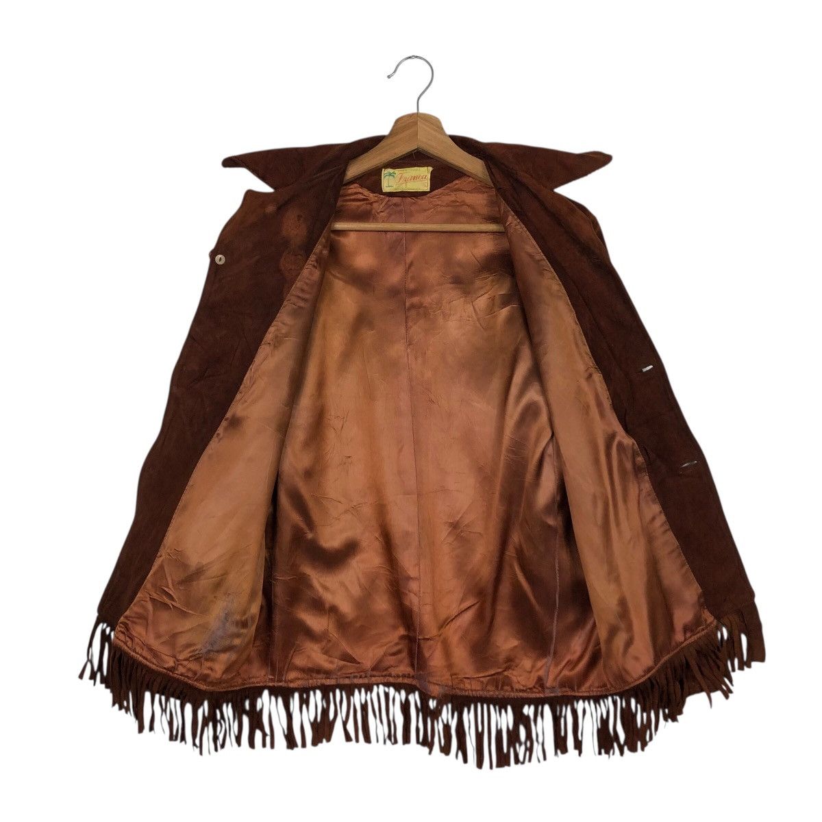 Other 📌Vintage Biker Leather Jacket Western Design Franca Size US L / EU 52-54 / 3 - 14 Thumbnail
