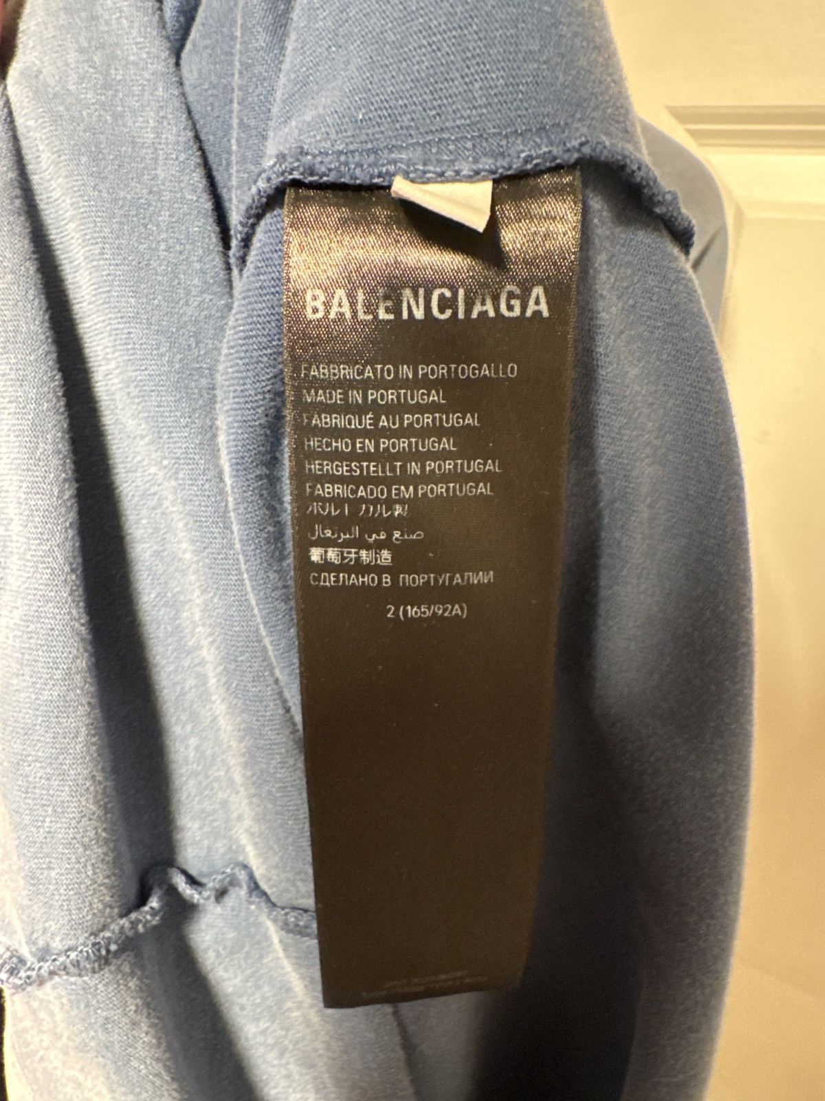 Balenciaga BALENCIAGA Rervese Logo Cotton Tee Size US XL / EU 56 / 4 - 12 Thumbnail